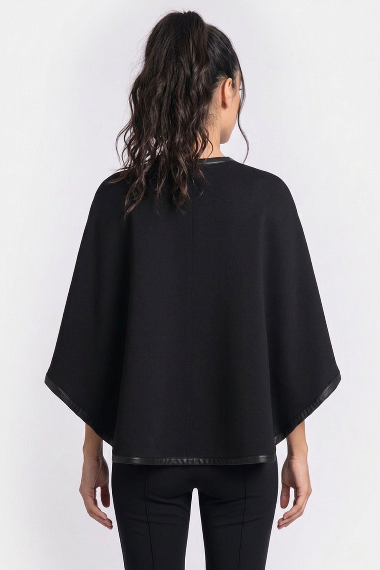 FASHION SWEATSHIRT CAPE BLACK 4