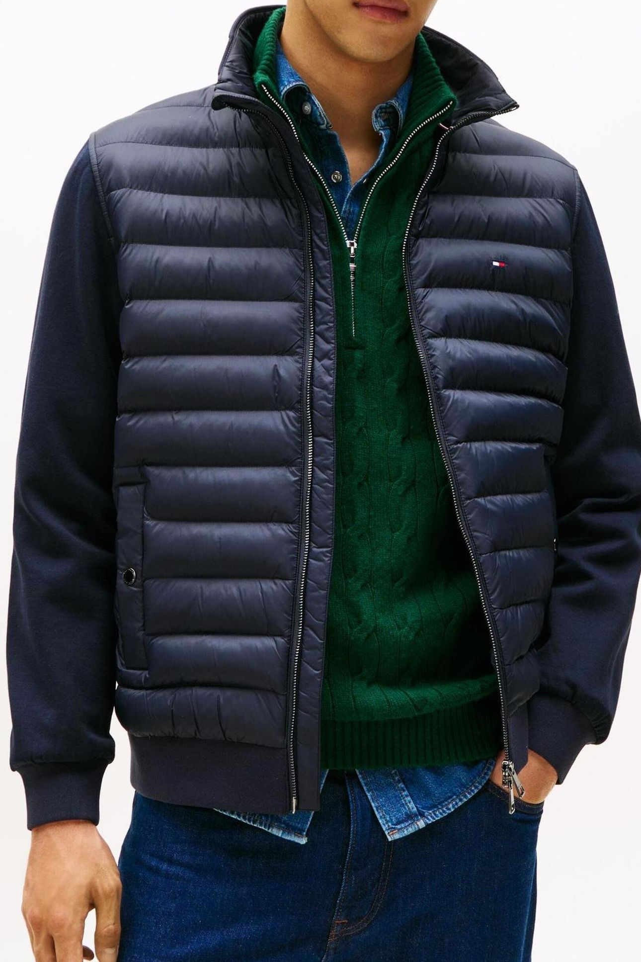 MIX MEDIA ESSENTIAL RWB SWEATSHIRT NAVY BLUE 1
