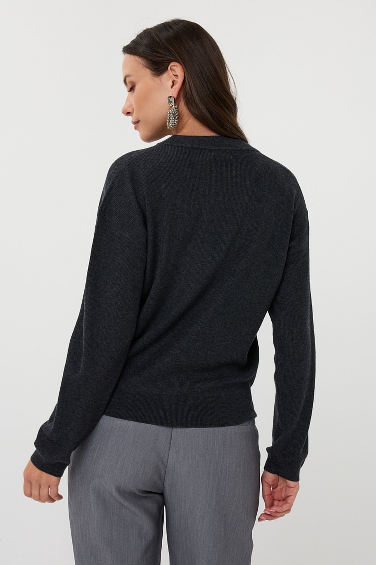 SWEATER L/SLVE TWIST ANTHRACITE 3