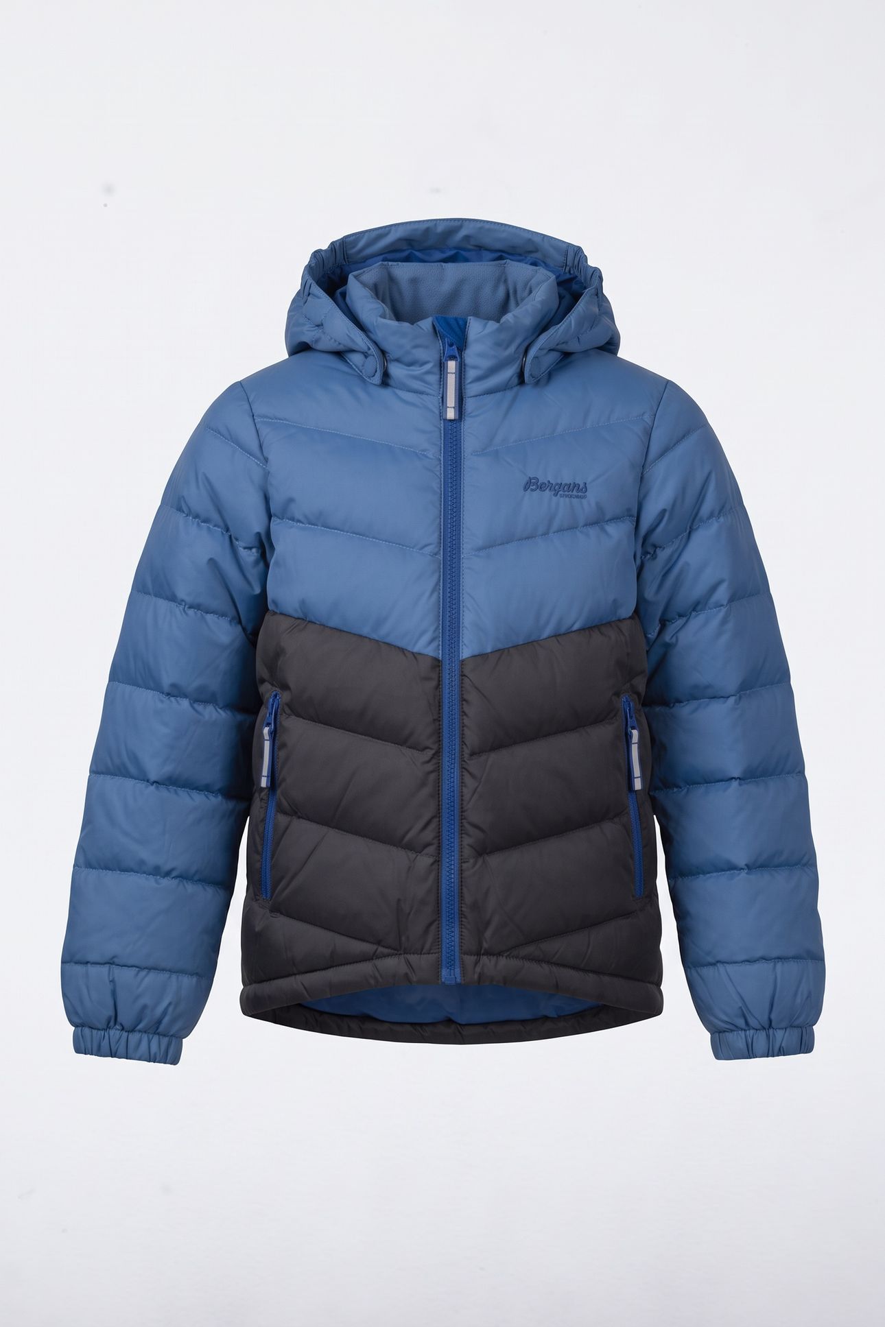 BISMO DOWN KIDS JACKET BLUE/SOLID CHARCOAL/DARK RIVIERA BLUE 2