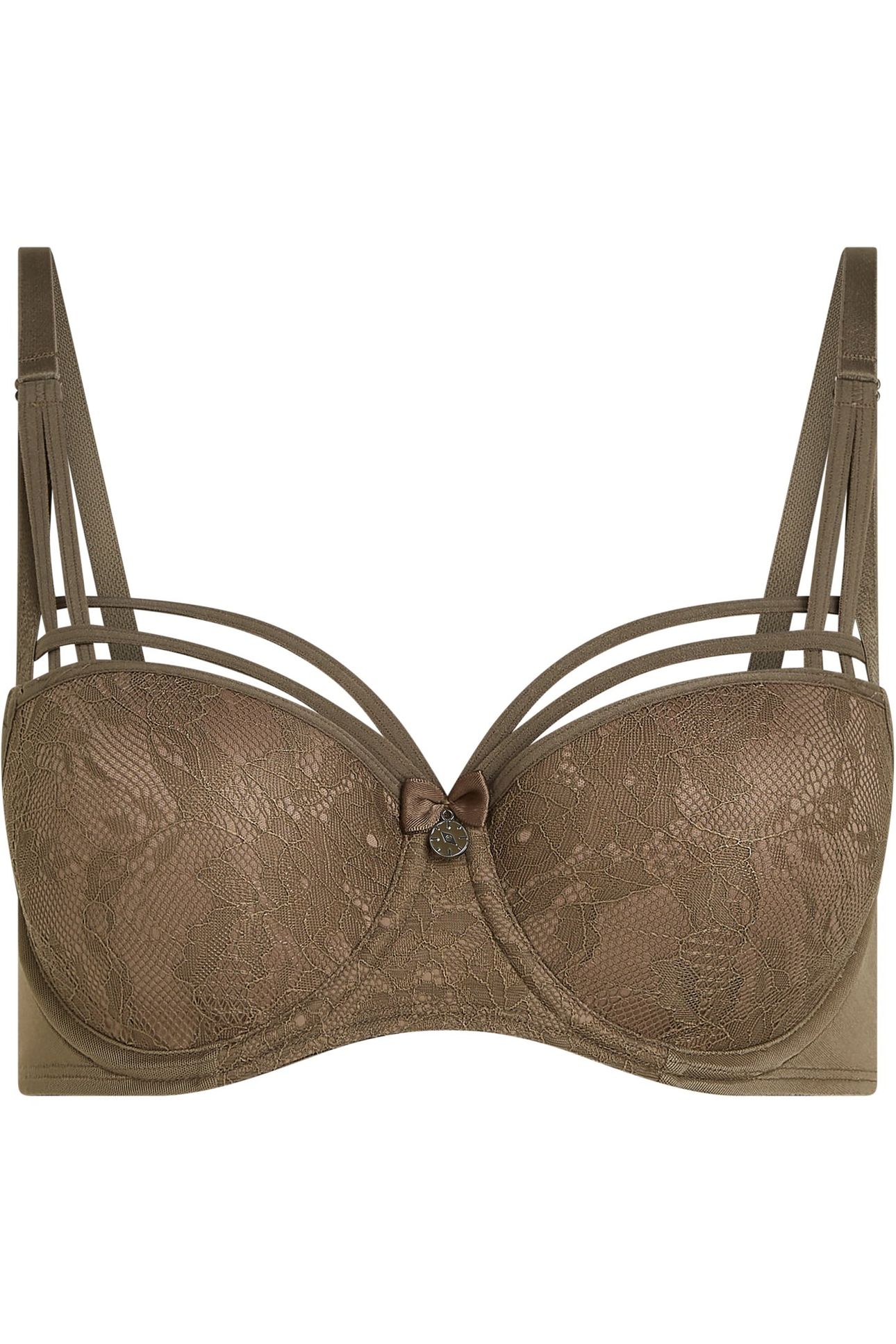 DAME DE PARIS CAPPUCINO BROWN BALCONY BRA 3