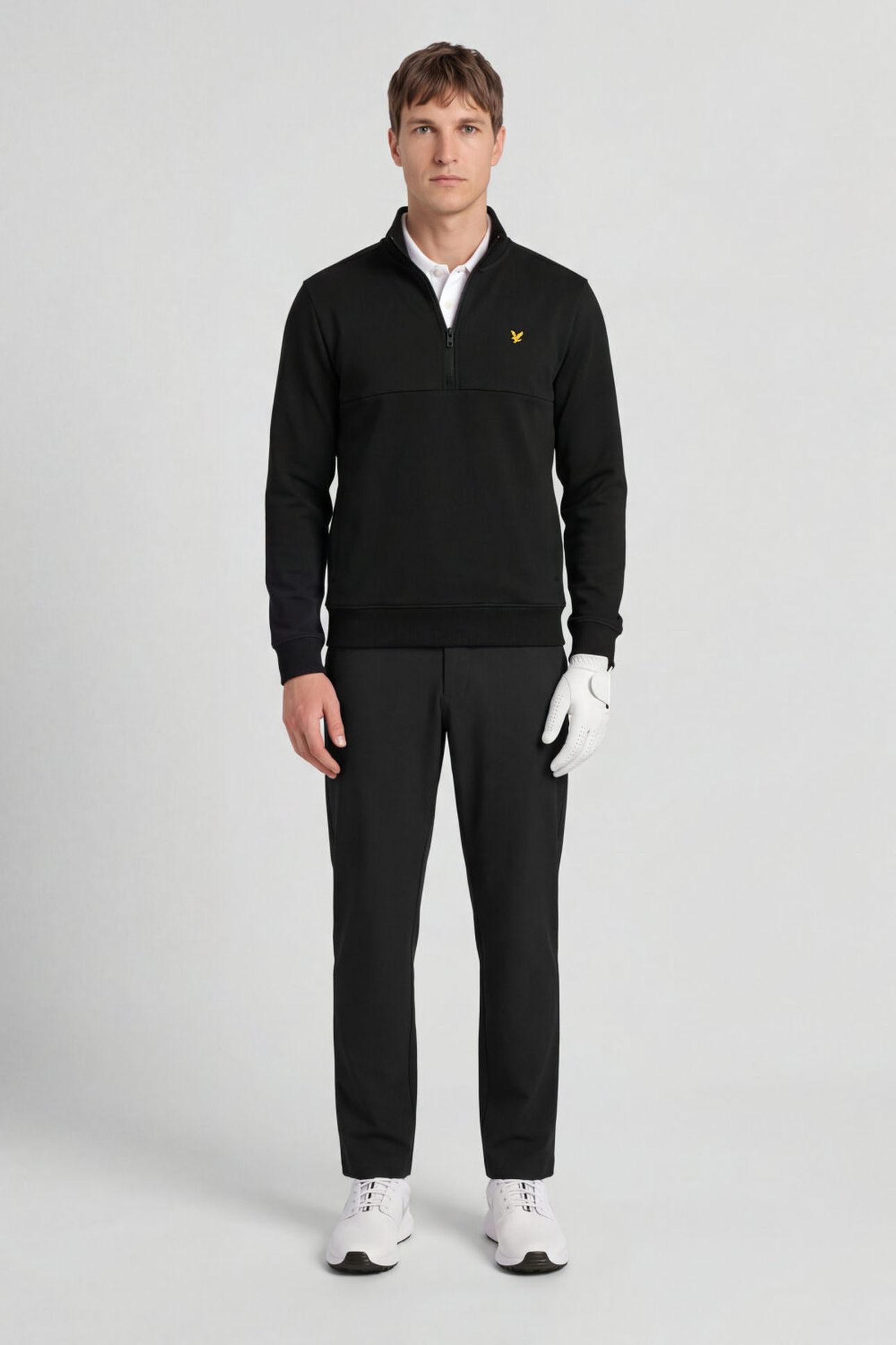GOLF HALF ZIP WINDJAMMER MIDLAYER JET BLACK 3