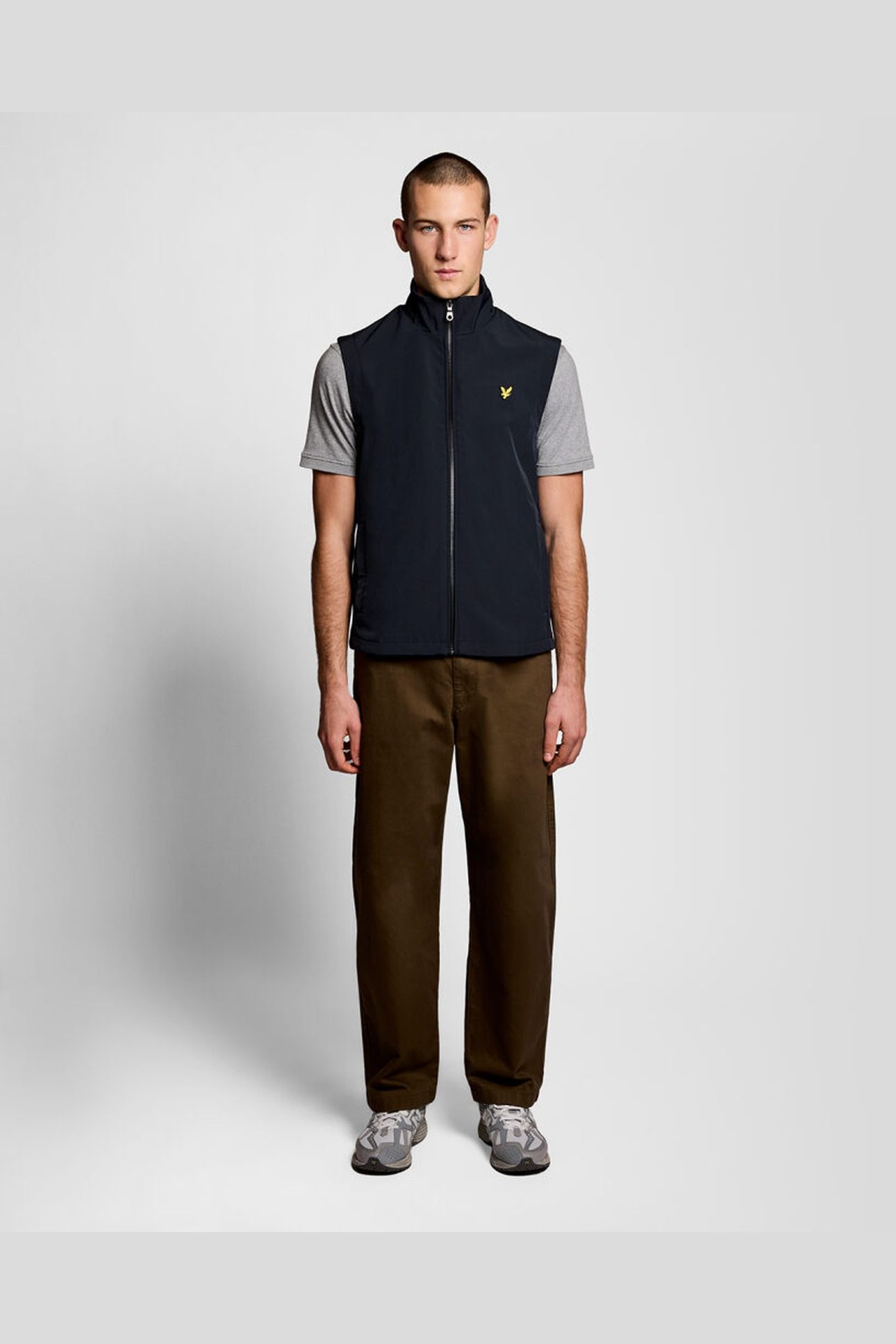 MESH BACK SOFTSHELL FUNNEL NECK GILET DARK NAVY 3