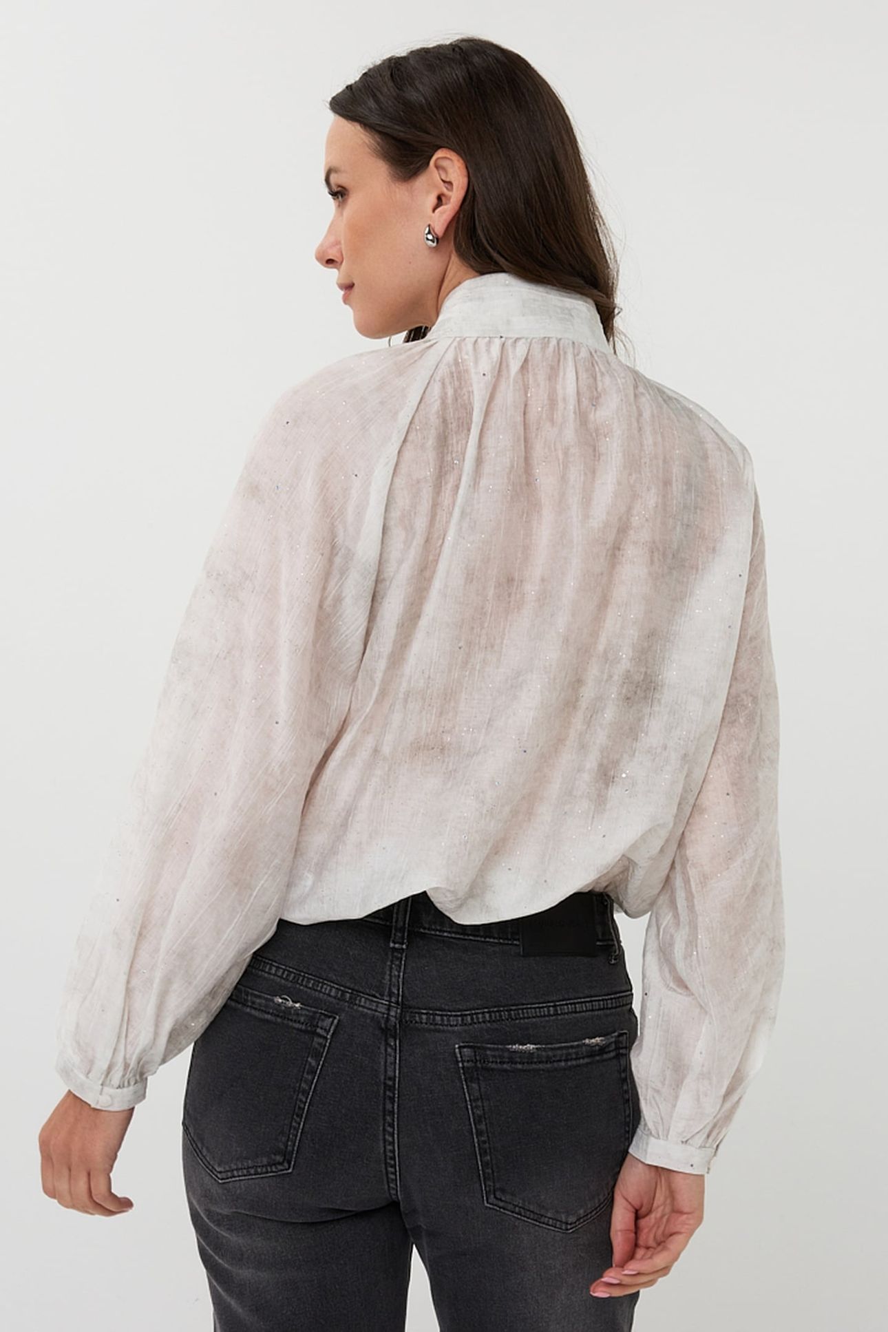 BLOUSE RAGLAN SHAWL COLLAR OFF WHITE 3