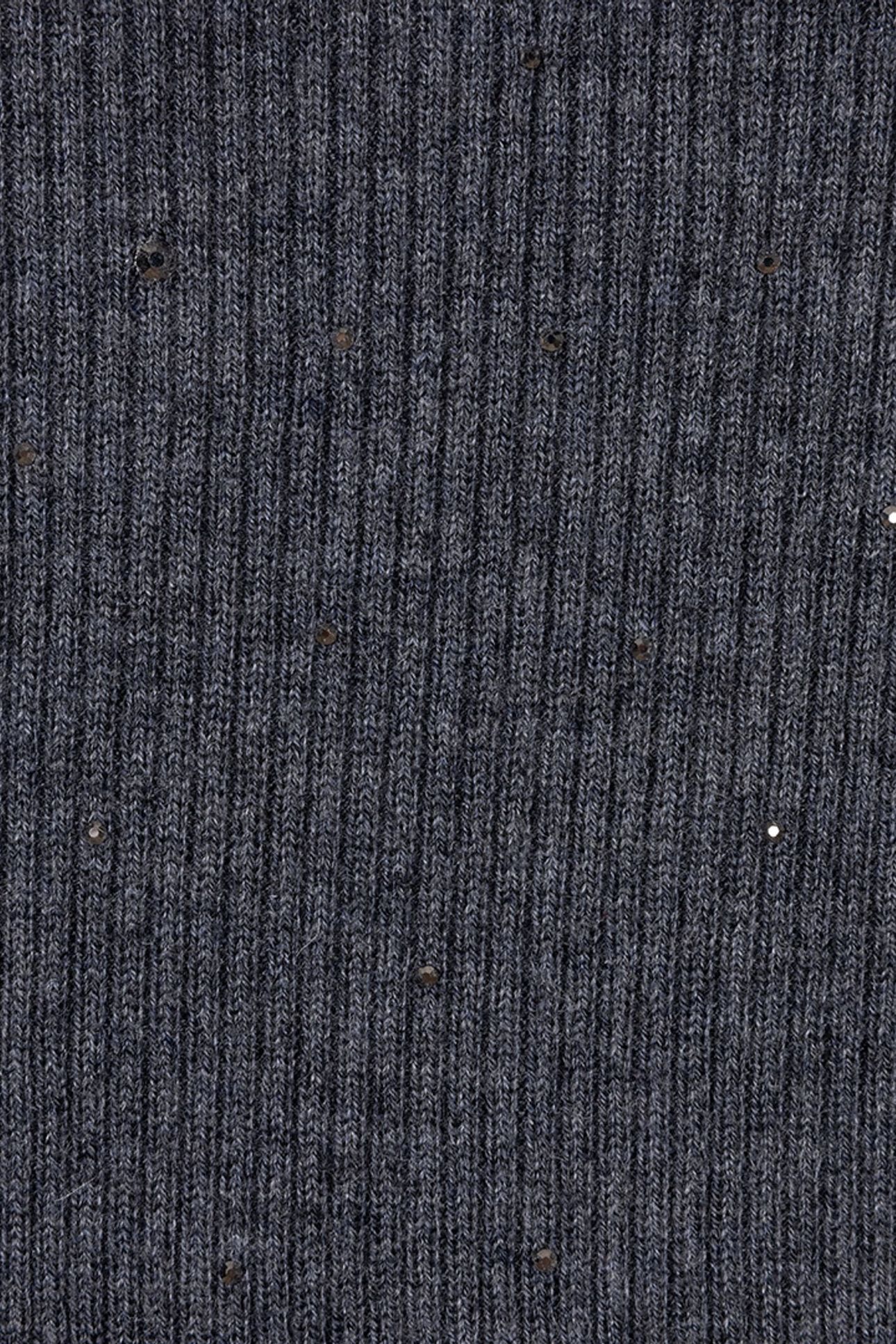 TOP RIB S/SLVE STUDS DARK GREY MELANGE 6