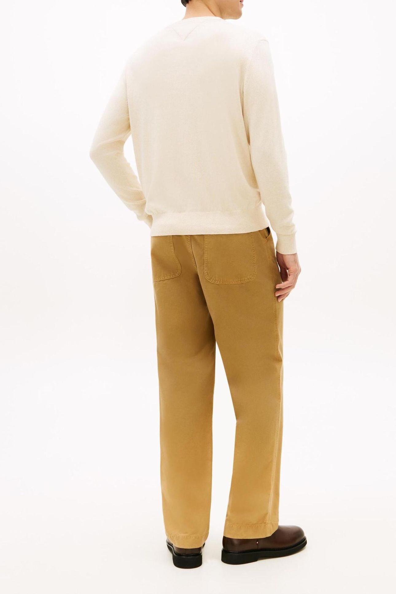PIMA COTTON CASHMERE SWEATER HEATHERED OATMILK 2