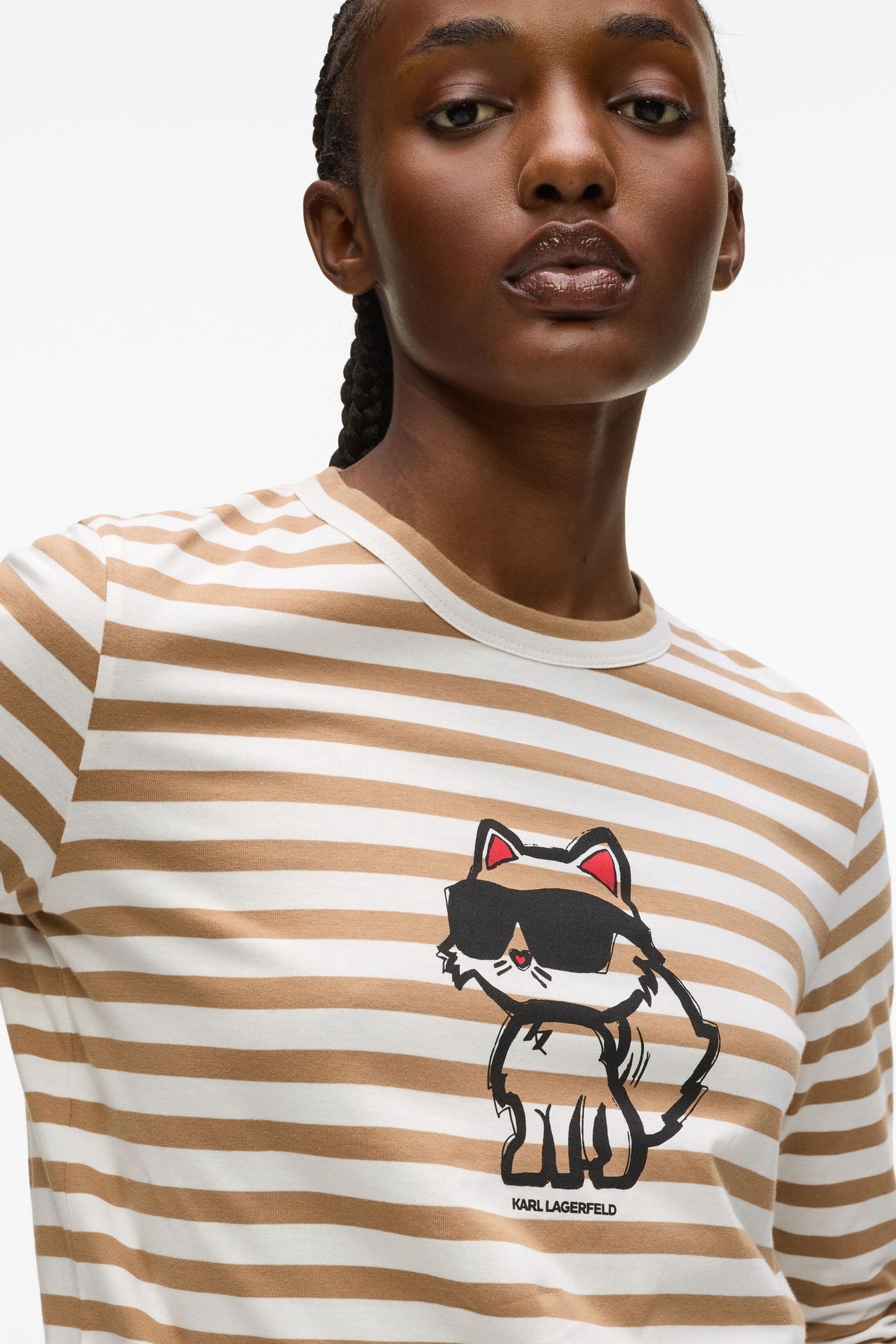 IKON PRINT STRIPE LONGSLEEVE TOP CANNOLI CREAM-NOUGAT 7