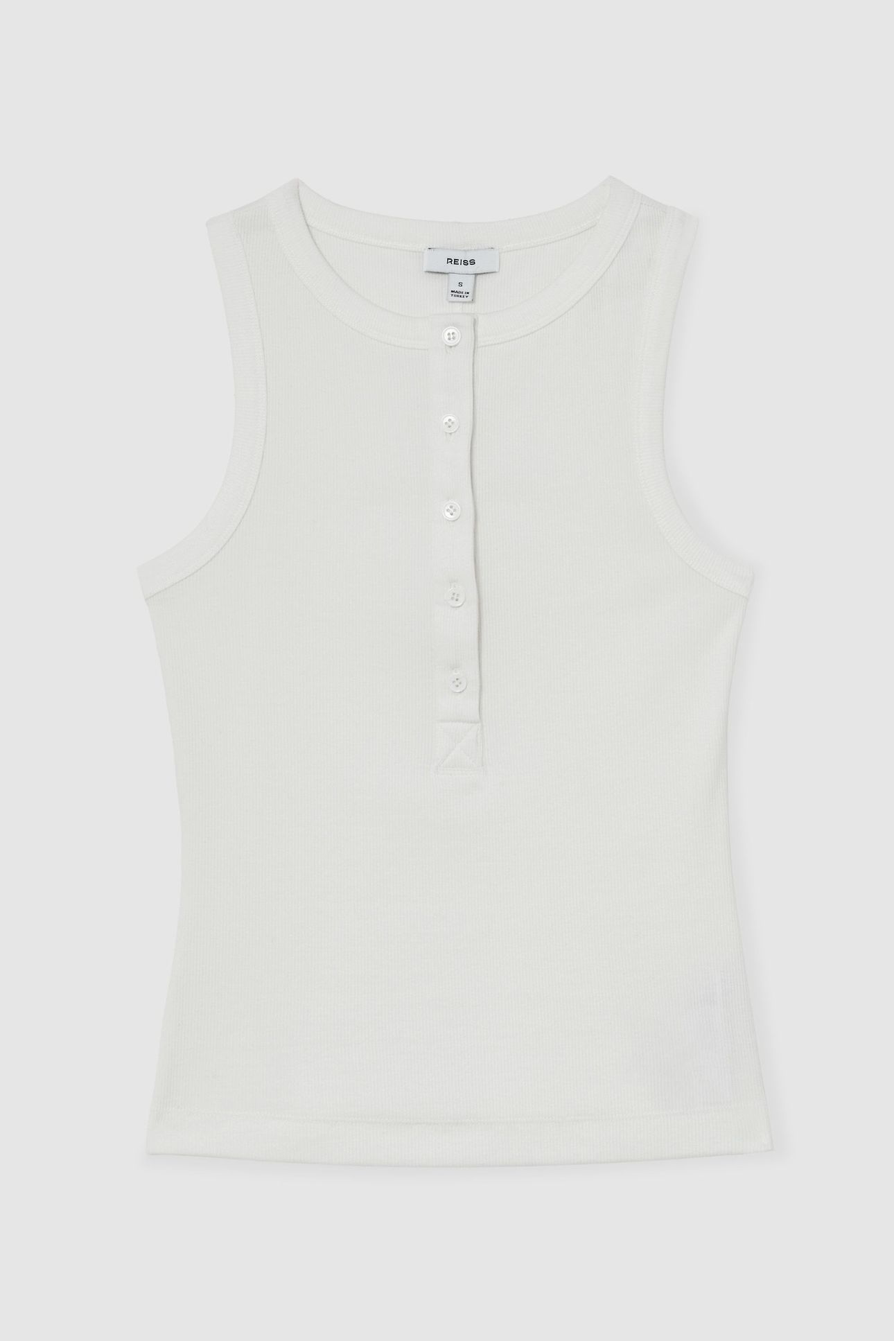 RIB VEST WHITE 4