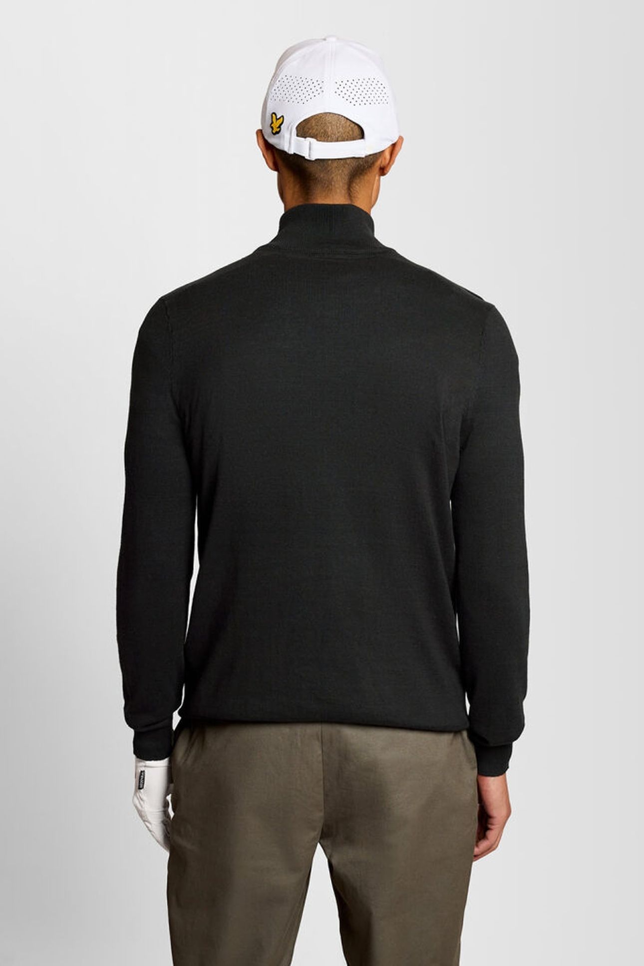 GOLF TIPPED QUARTER ZIP JUMPER JET BLACK 2