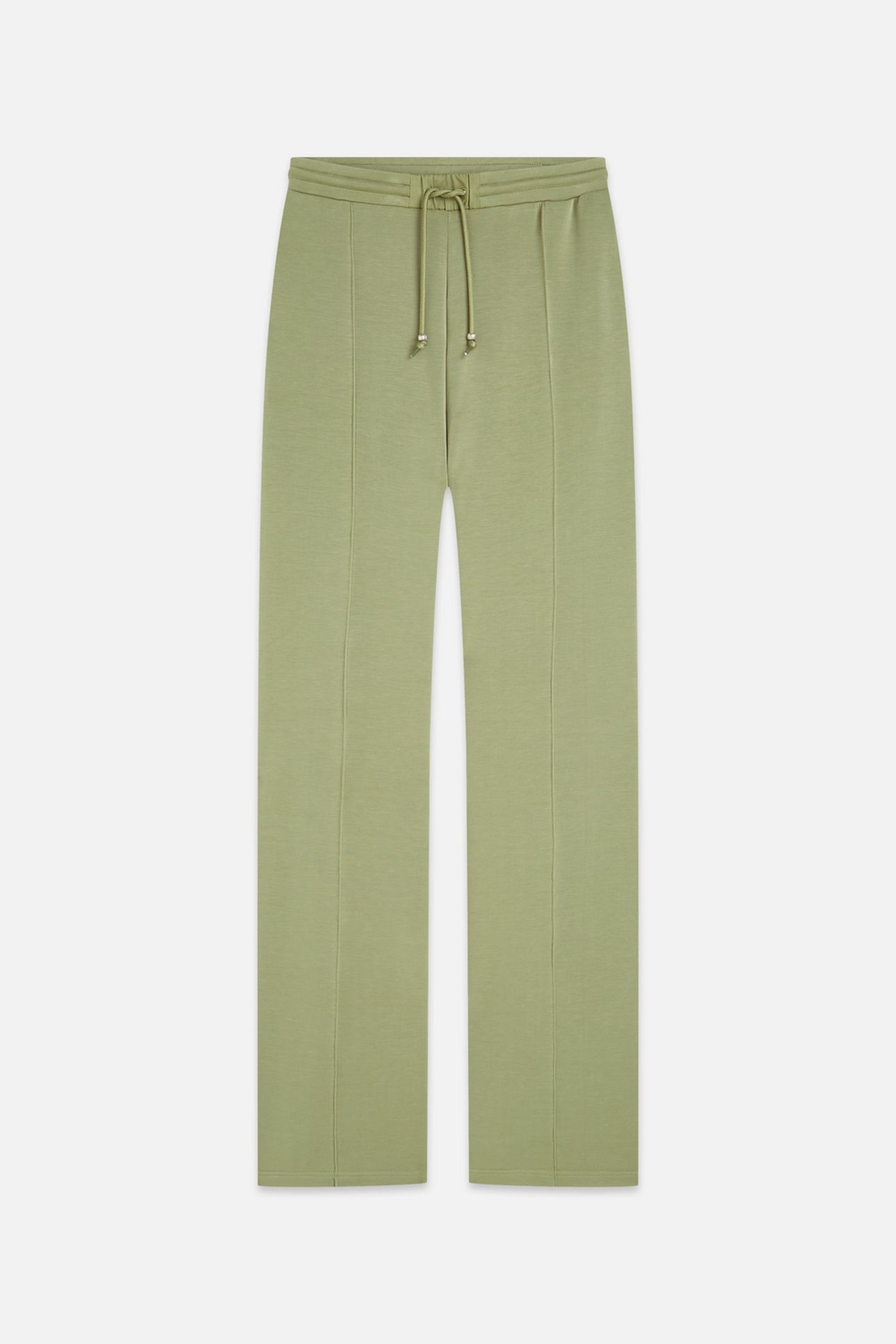 TENCEL PLEATED SWEATPANTS OIL GREEN 1