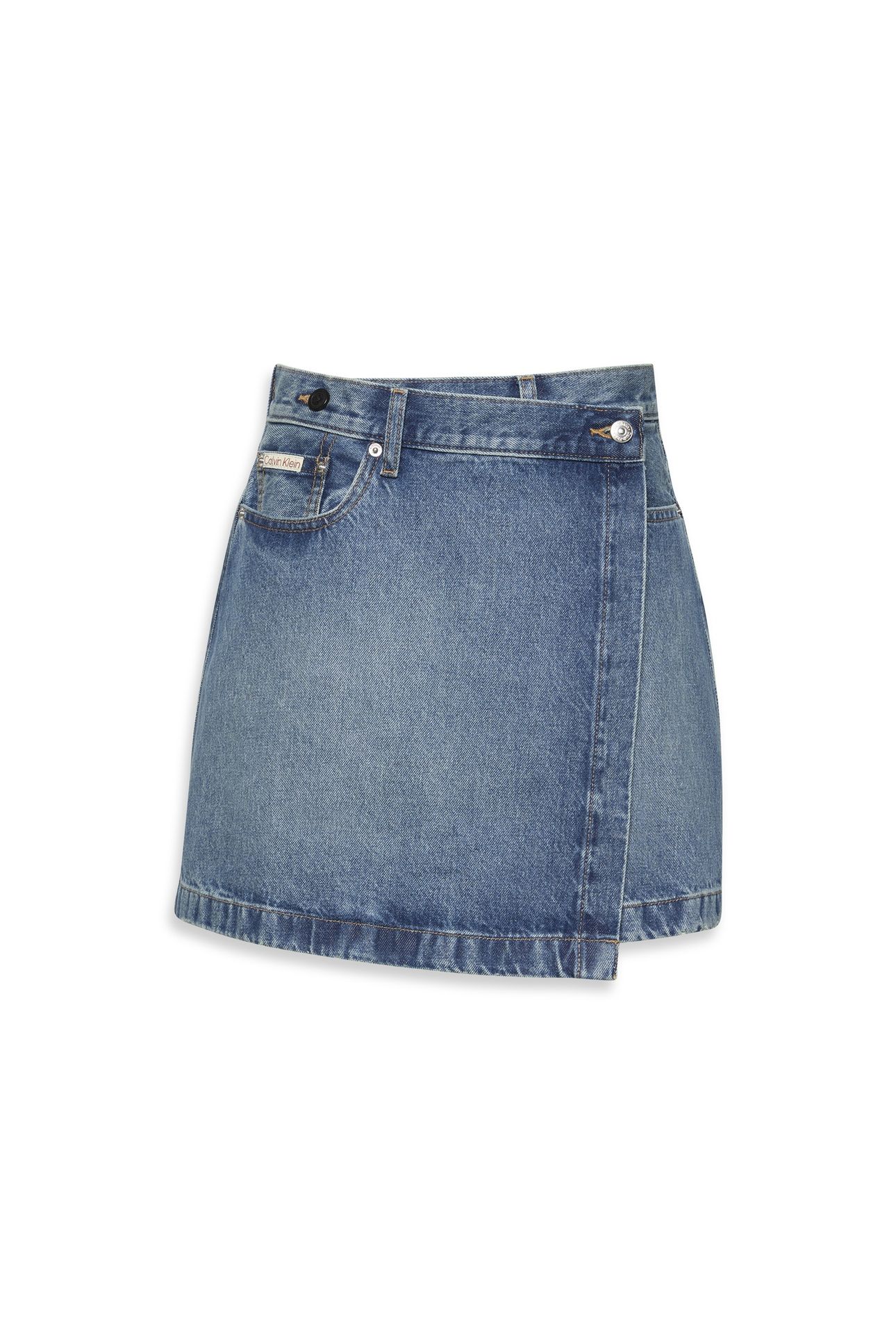 DENIM MINI WRAP SKIRT COLD SPRINGS 3