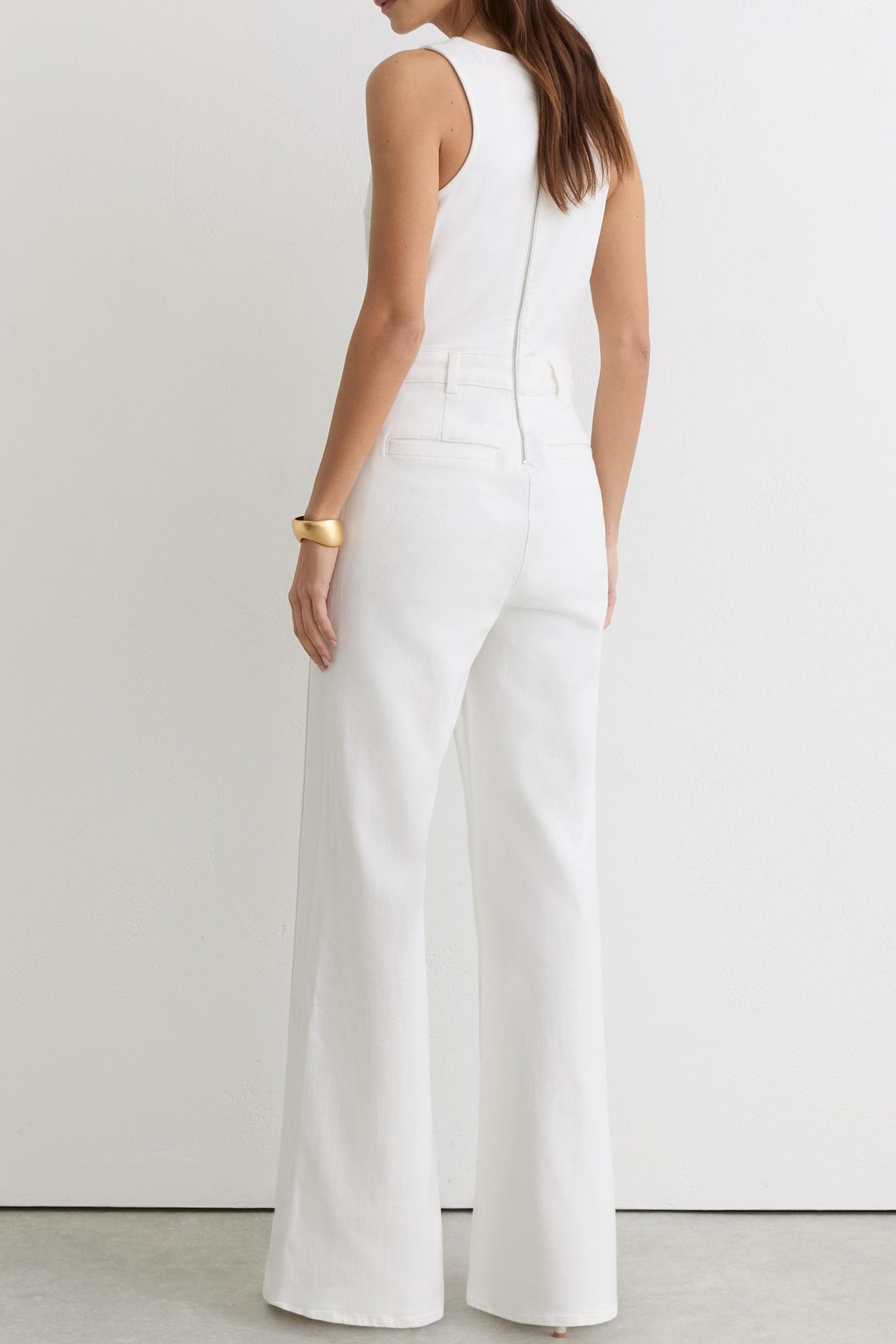 DENIM RACER JUMPSUIT CREAM 4