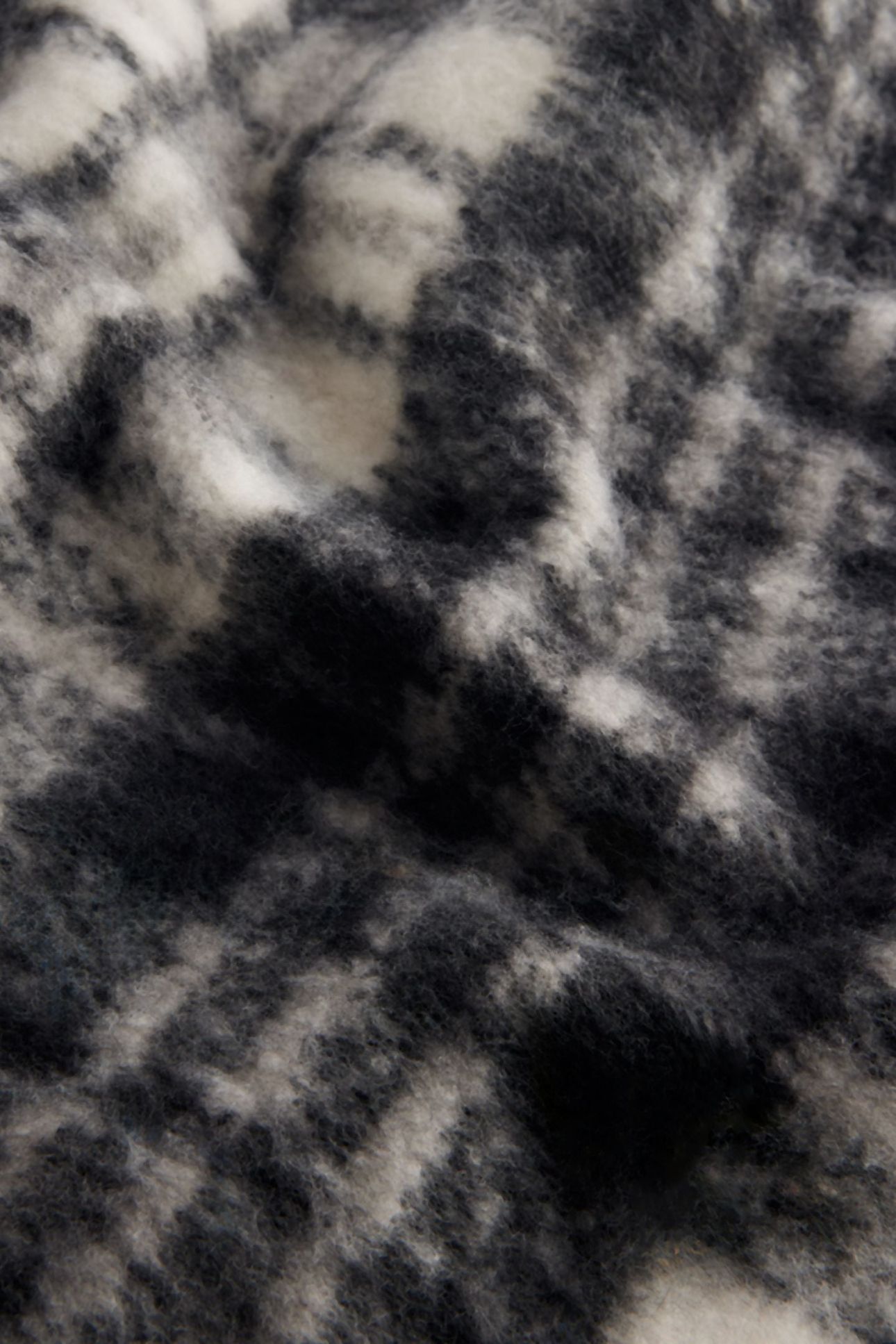 CHELLIS CHECKED WOVEN SCARF BLACK 3
