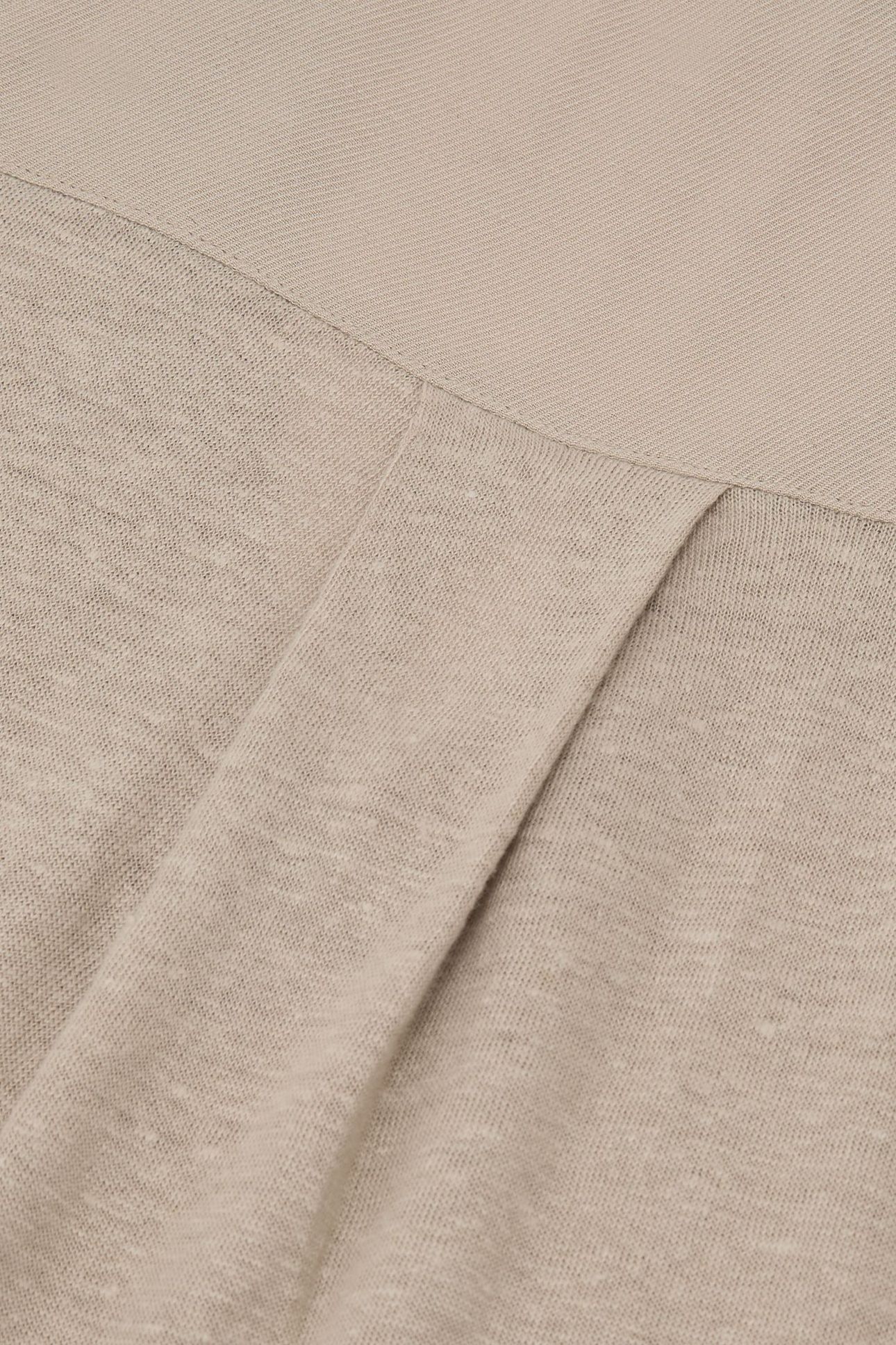 RELAXED V NECK LINEN TEE STONE NEUTRAL 6