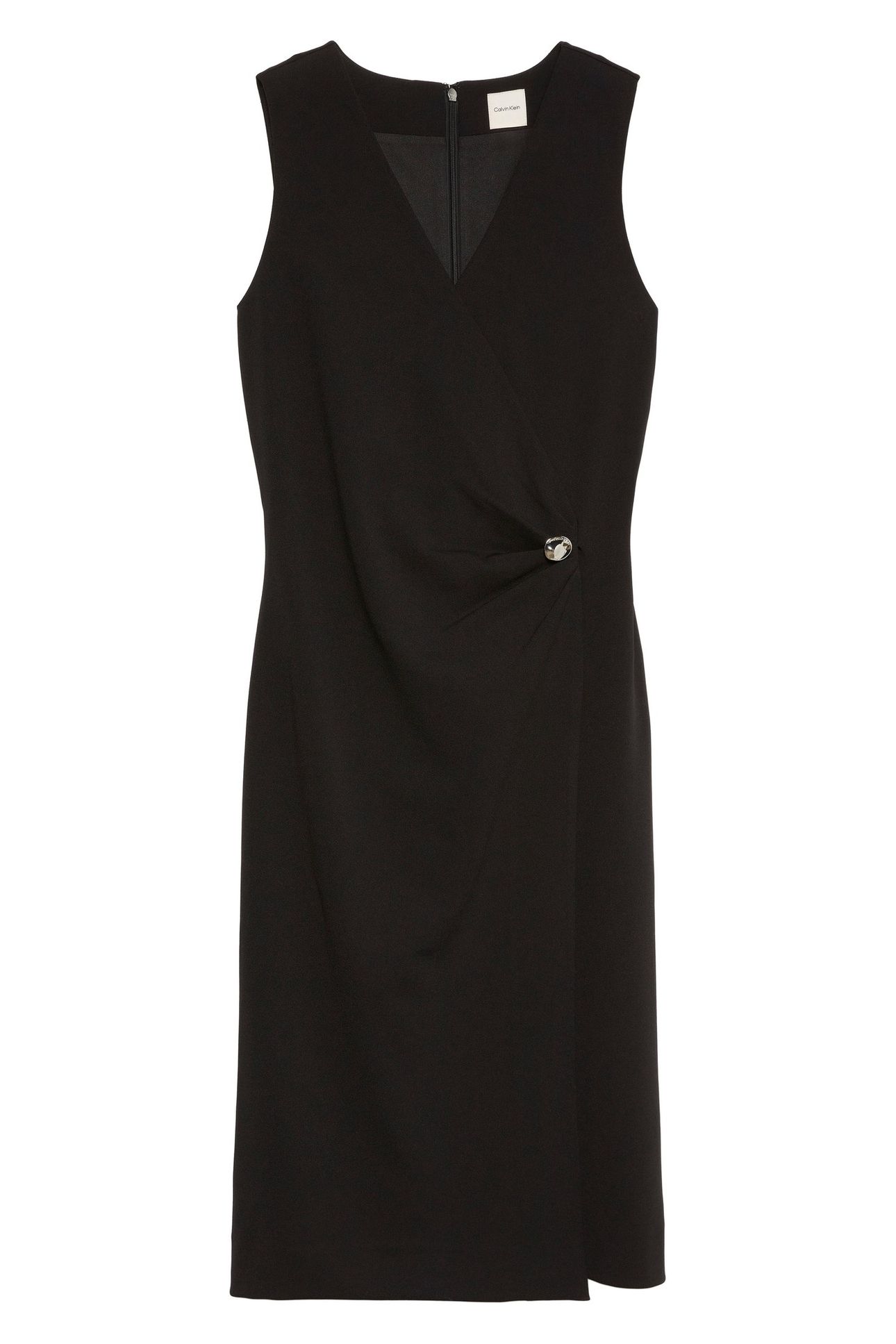 STRETCH CREPE SL DRESS BLACK 1