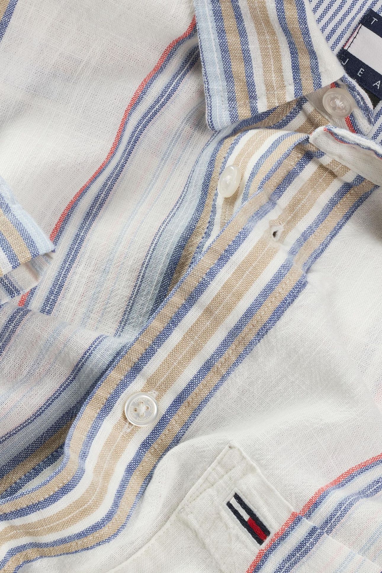 TJM REG SLUB STRIPE ANCIENT WHITE MULTI STRIPES 3