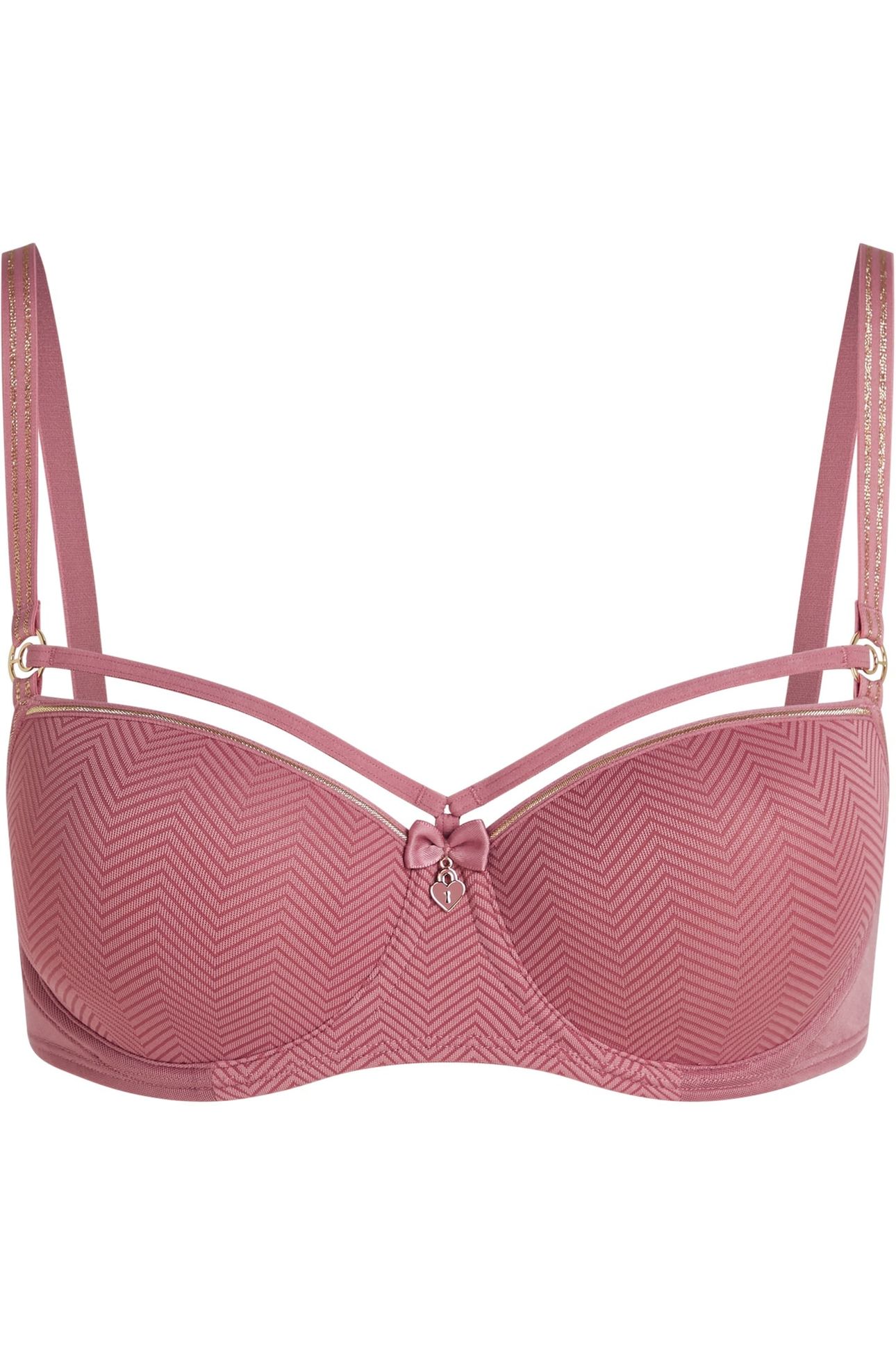 SPACE ODYSSEY ROSE AND GOLD BALCONY BRA 3