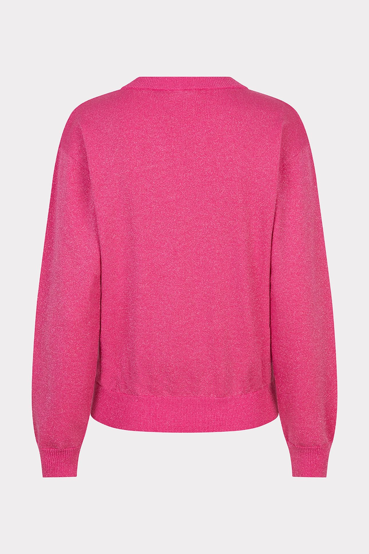 SWEATER L/SLVE WRAPOVER LUREX FRAMBOISE 3