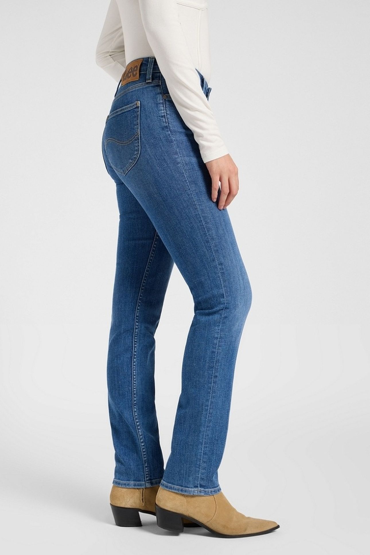 ELLY HIDDEN LAGOON SLIM STRAIGHT JEANS DENIM BLUE 4
