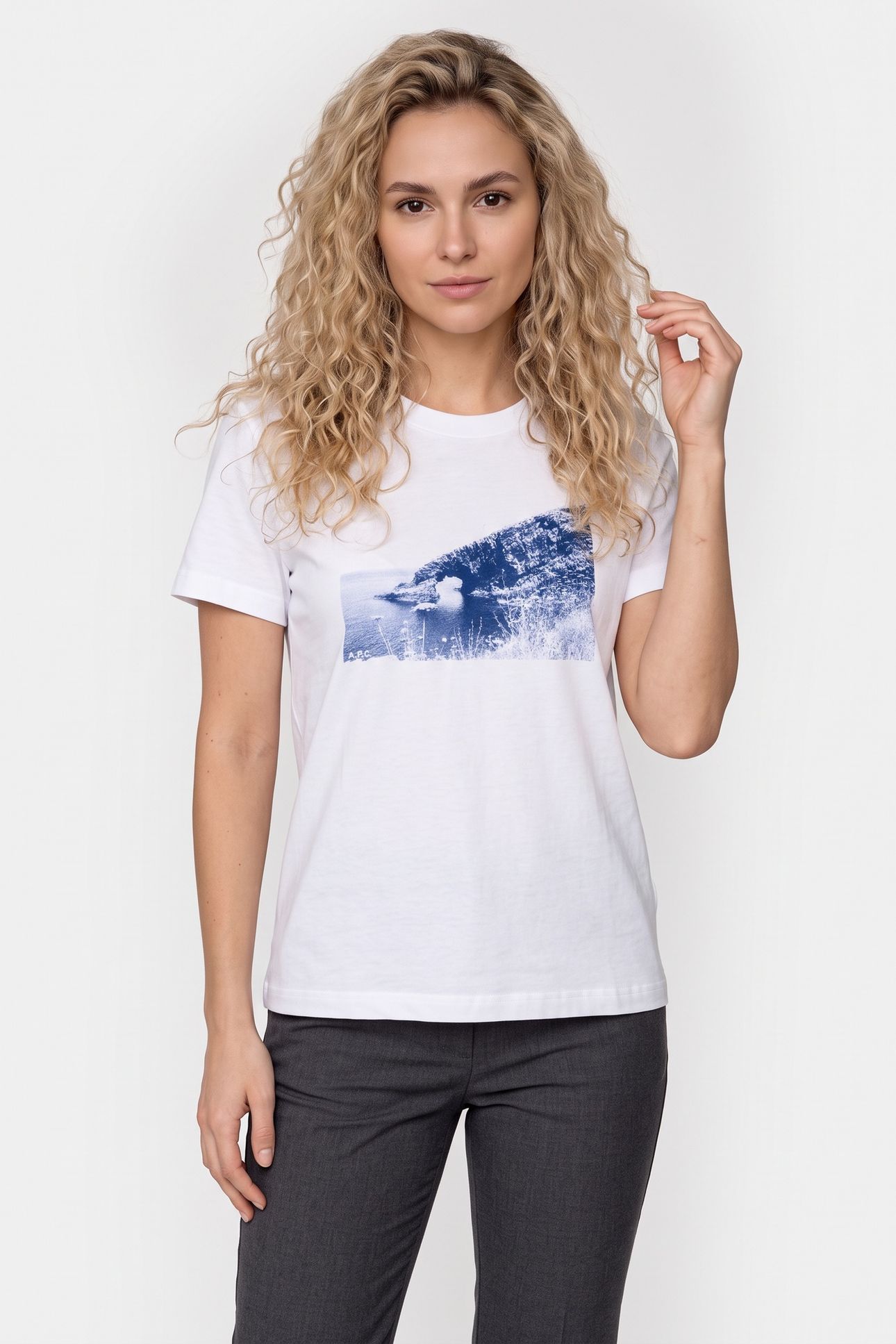 UNISEX T-SHIRT CLIFF WHITE 3