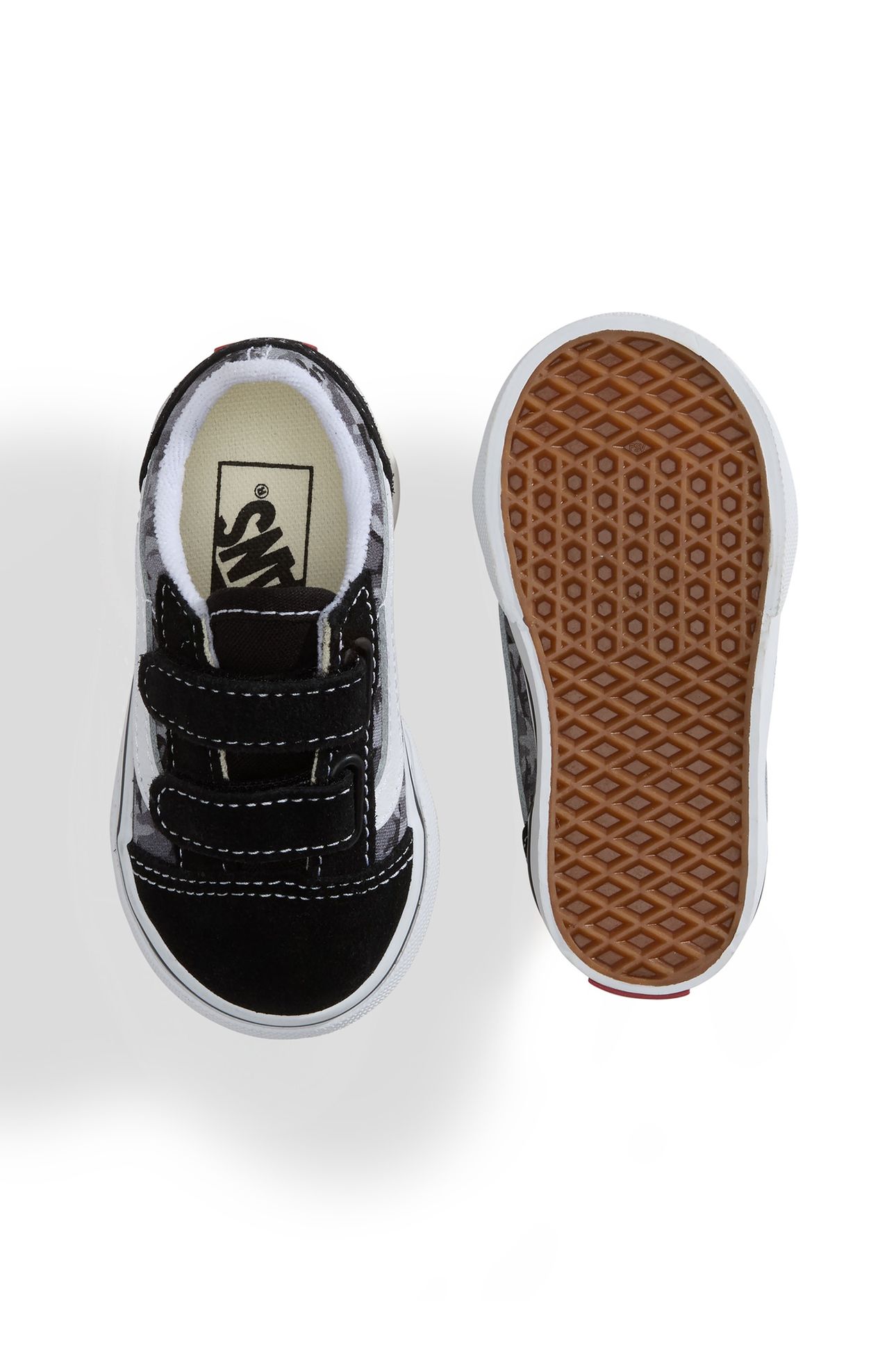 TODDLER OLD SKOOL V CHECK CAMO BLACK/LIGHT GREY 5