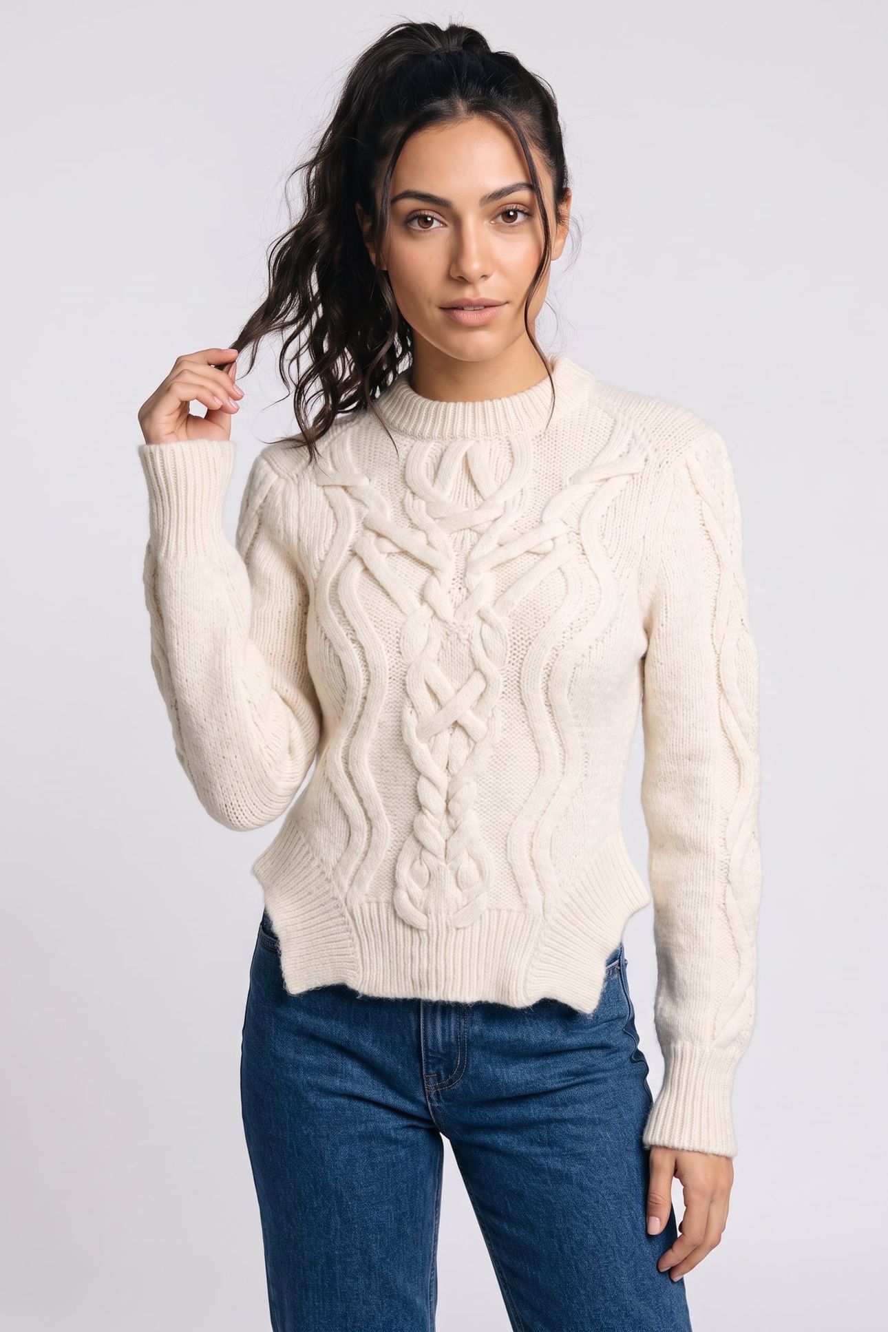 ELVY SWEATER ECRU 1