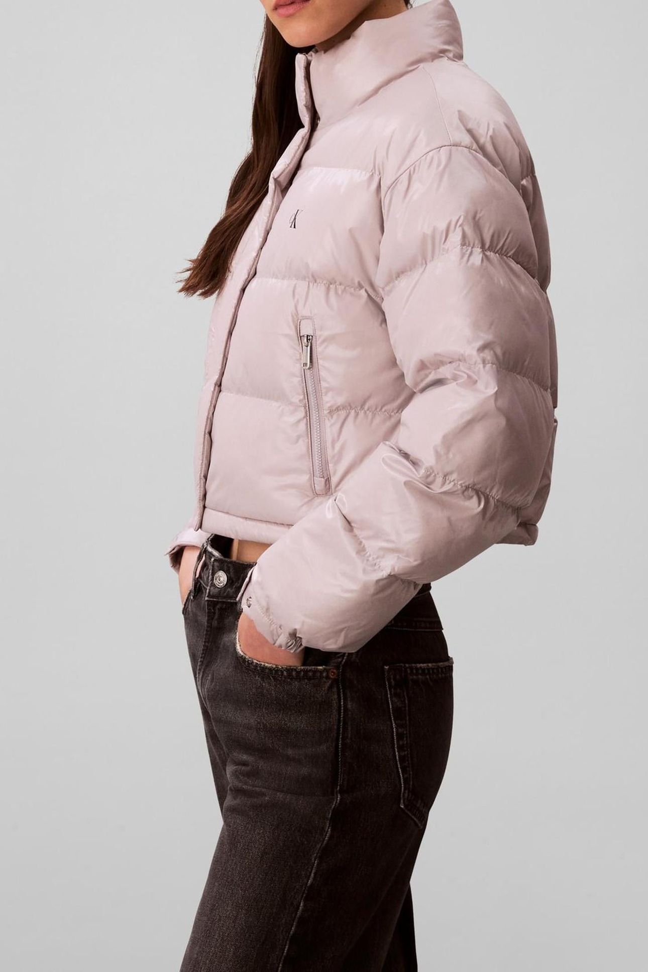 SHINE CROP PUFFER JACKET GULL GRAY 5