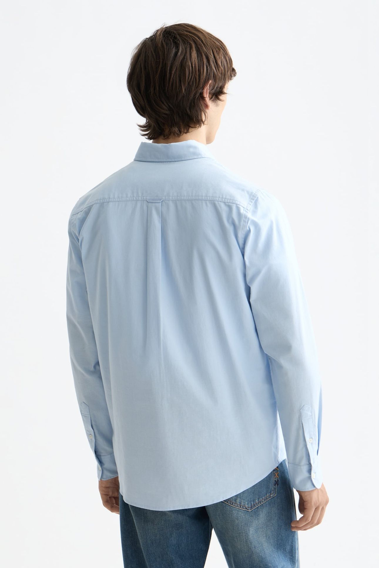 OXFORD SOLID REGULAR-FIT SHIRT MEDIUM BLUE 2