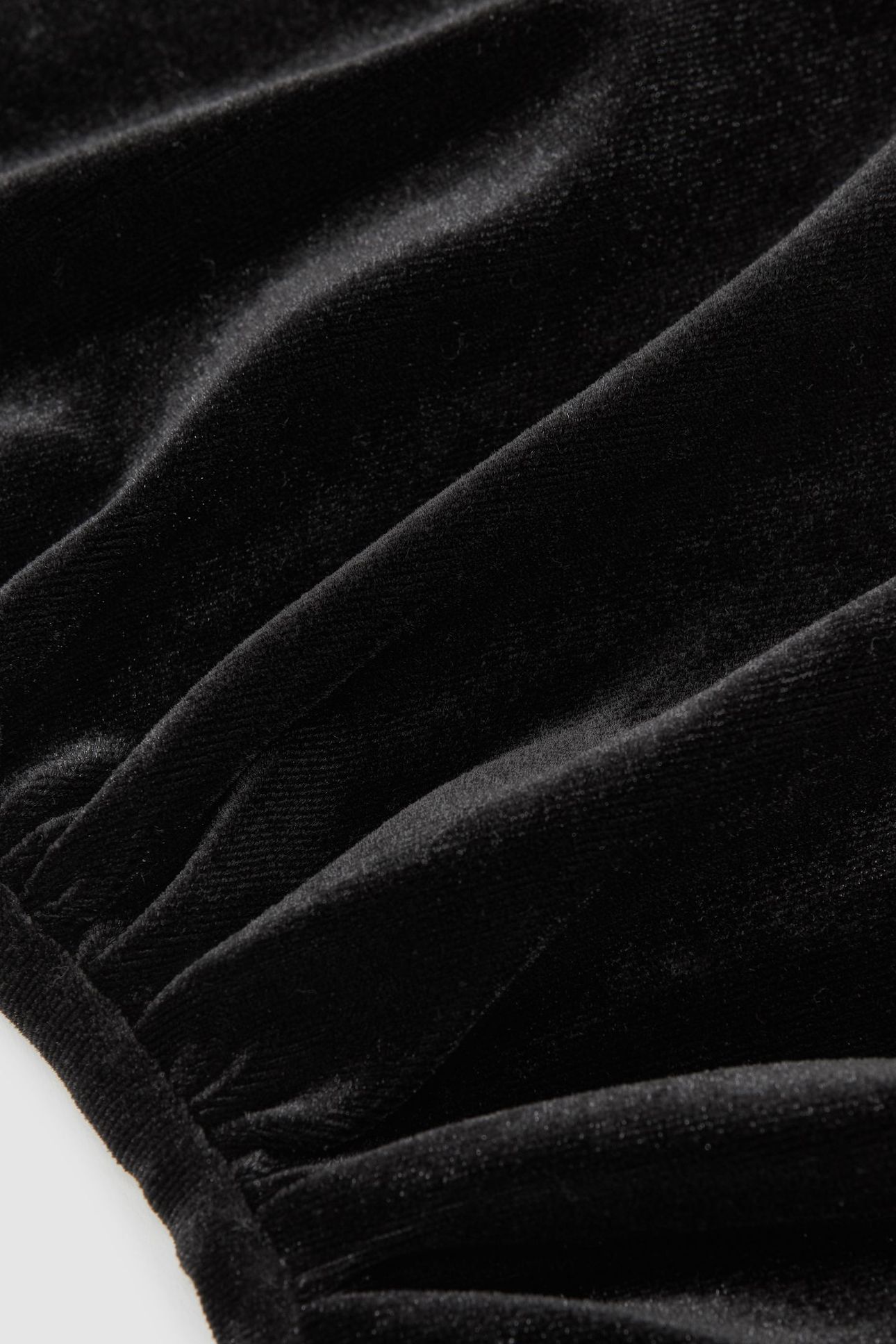 DRAPE VELVET TOP BLACK 7