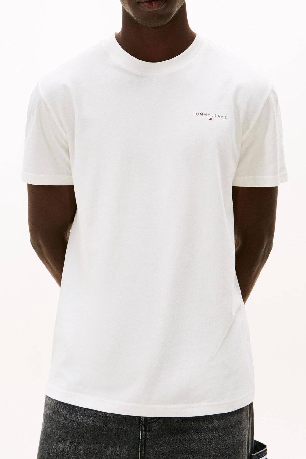 TJM SLIM LINEAR SS TEE ECRU/BLACK 2