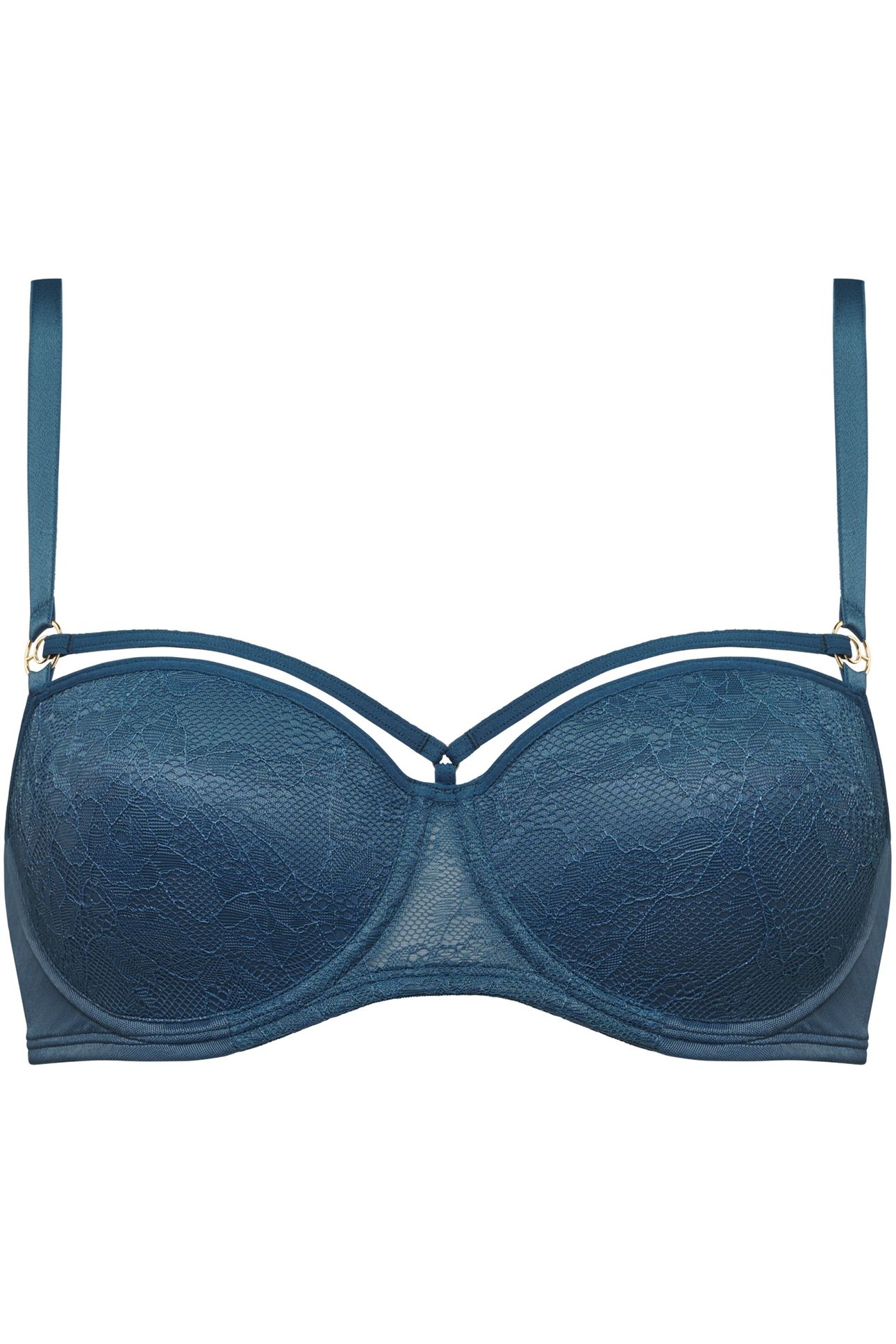 SPACE ODYSSEY TEAL LACE BALCONY BRA 3