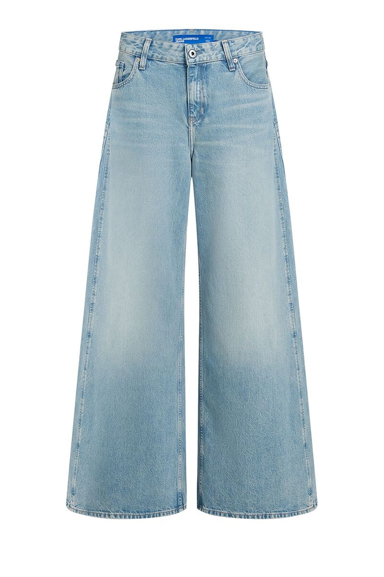 KLJ LR WIDE LEG PANEL DENIM WASHED LIGHT BLUE 4