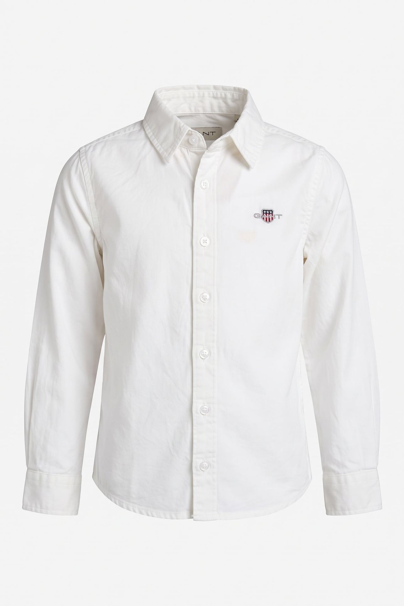 KIDS GIRLS GANT COTTON SHIRT WHITE 2