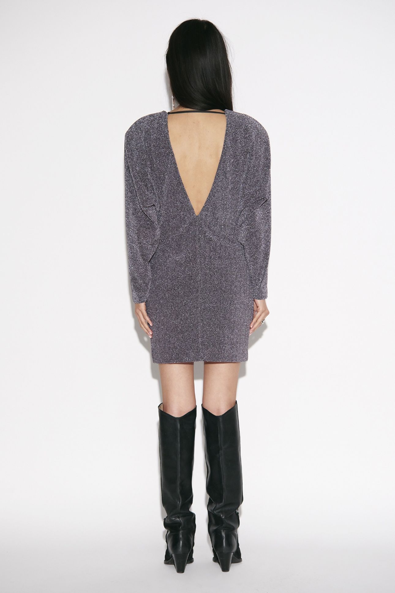 RAYE LUREX MINI DRESS AMETHYST 2