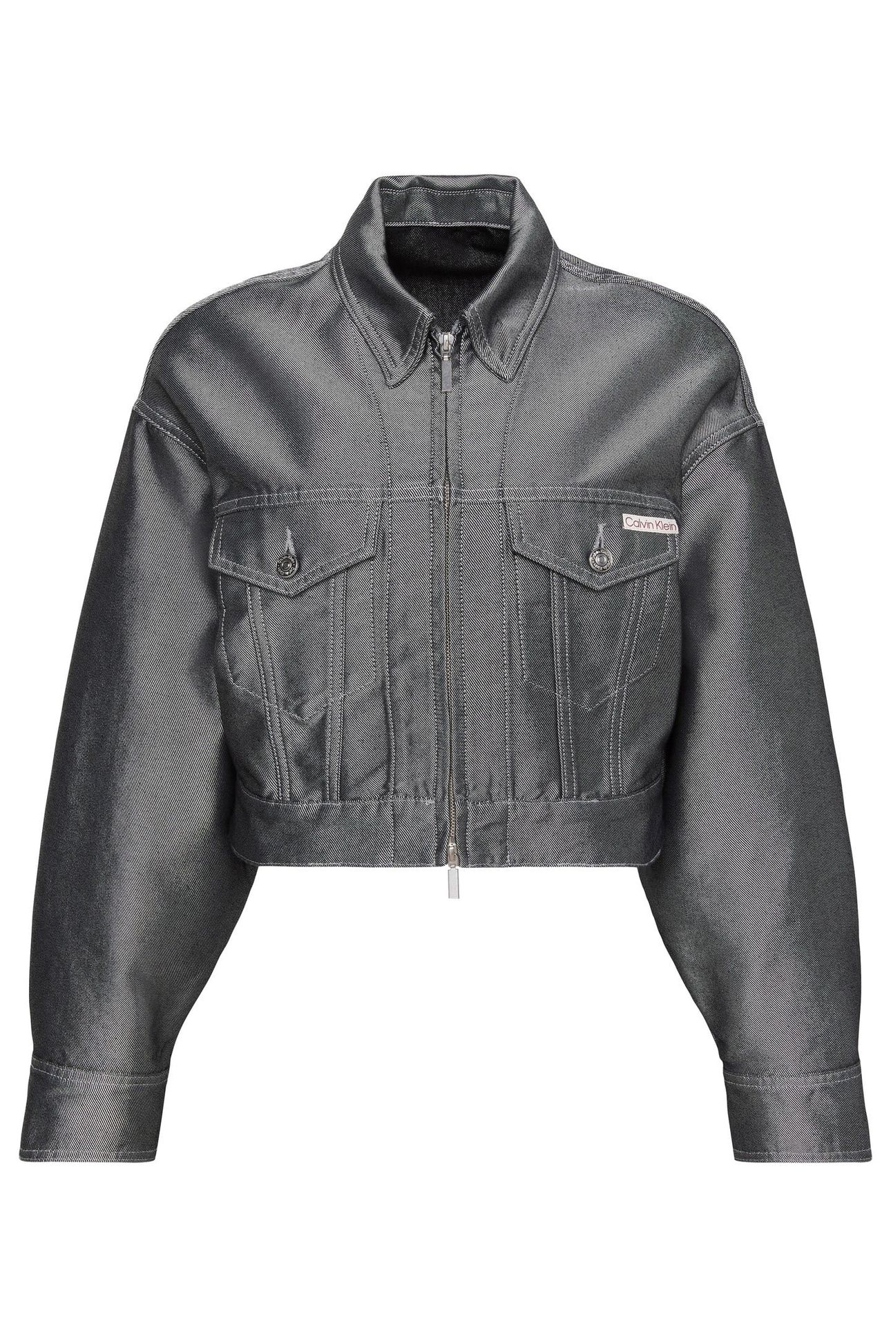 DENIM BOMBER JACKET DENIM SHINE 1