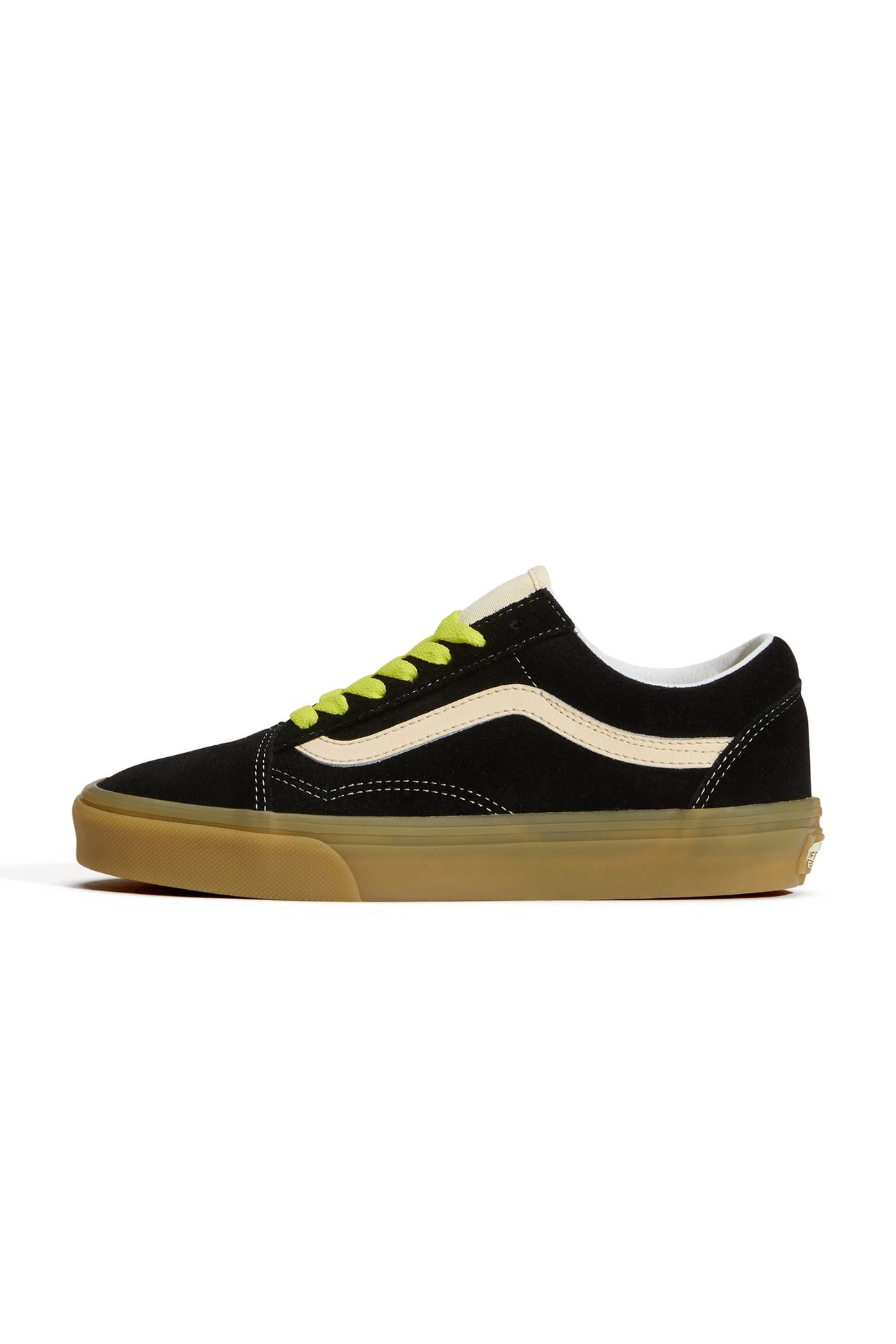 UNISEX OLD SKOOL POP LACE BLACK/FLURO LIME 2