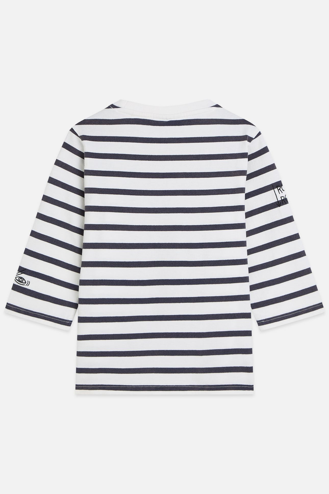 GIRLS BASQUIAT BRETON STRIPE RELAXEDFIT TSHIRT NAVY 2