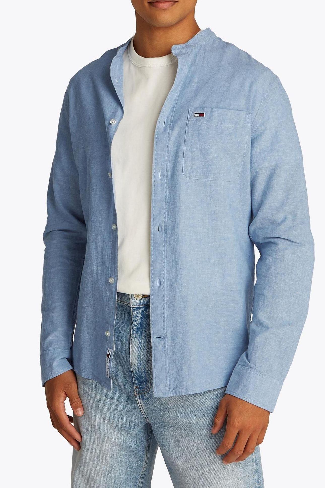 TJM LINEN MIX BAND COLORADO BLUE 1