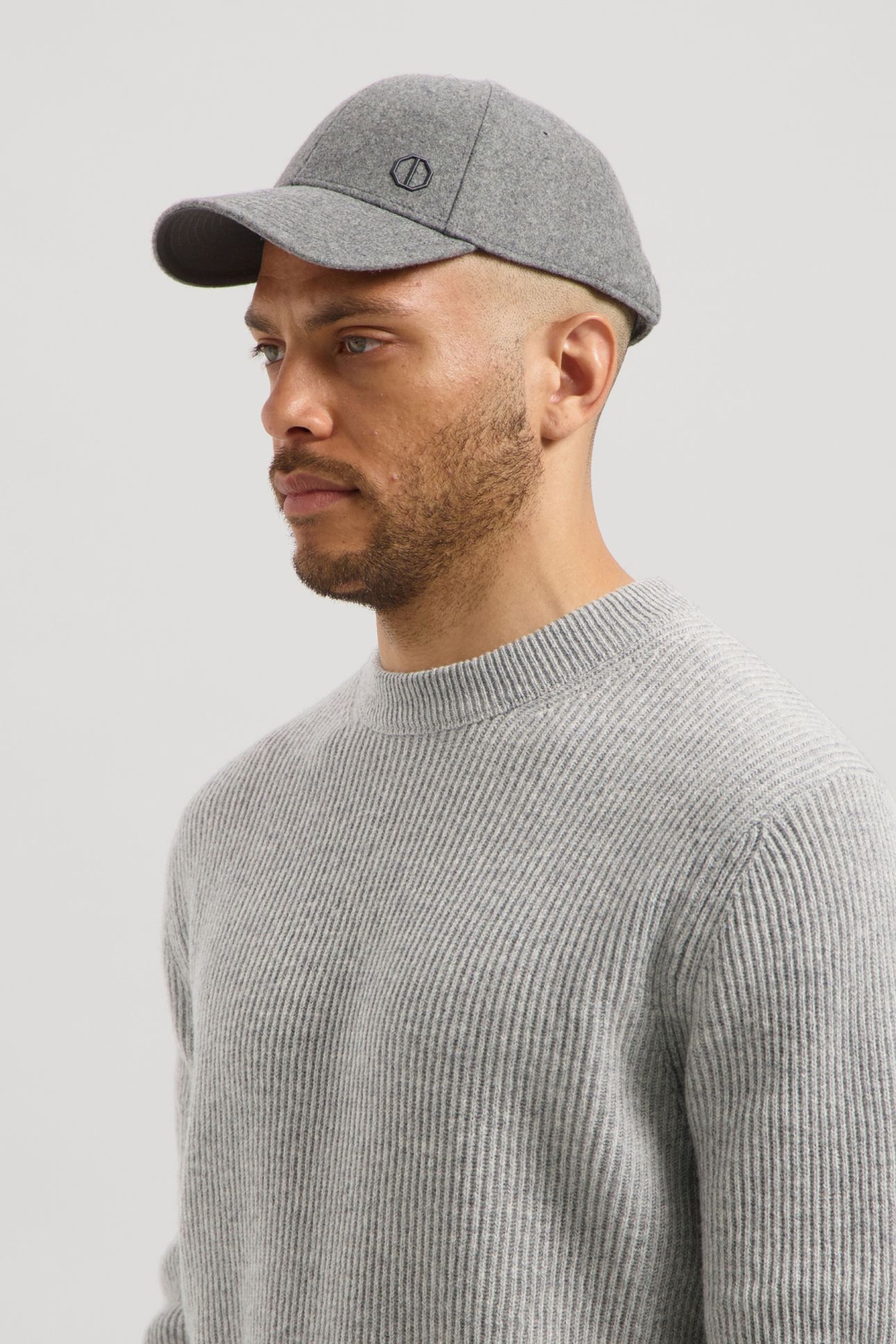 DS_BEALS WOOLMIX CAP DK. GREY MELANGE 5