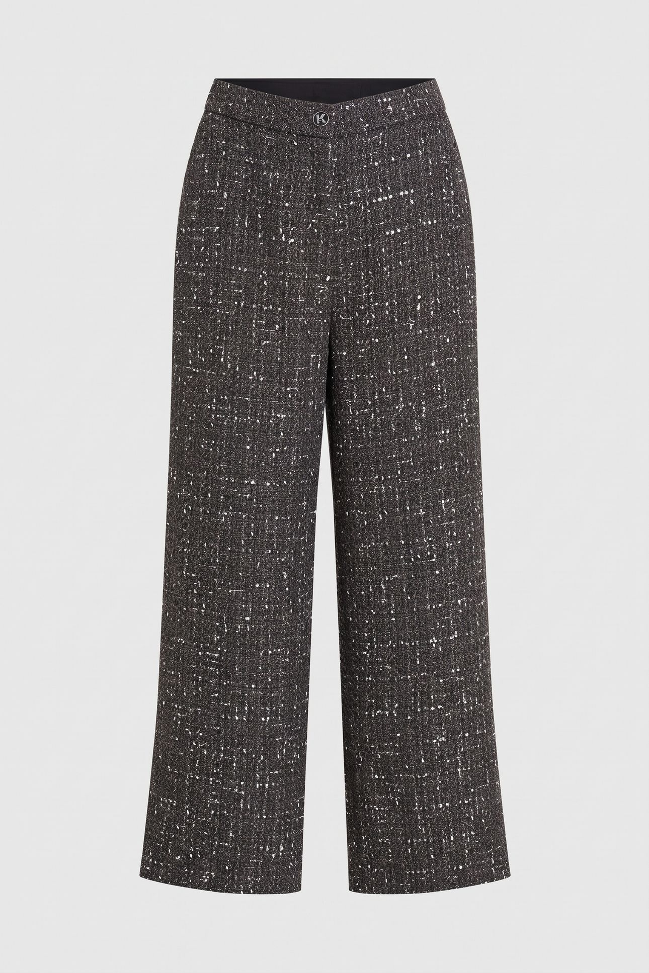 BOUCLE WIDE LEG PANTS GREY BOUCLE 6