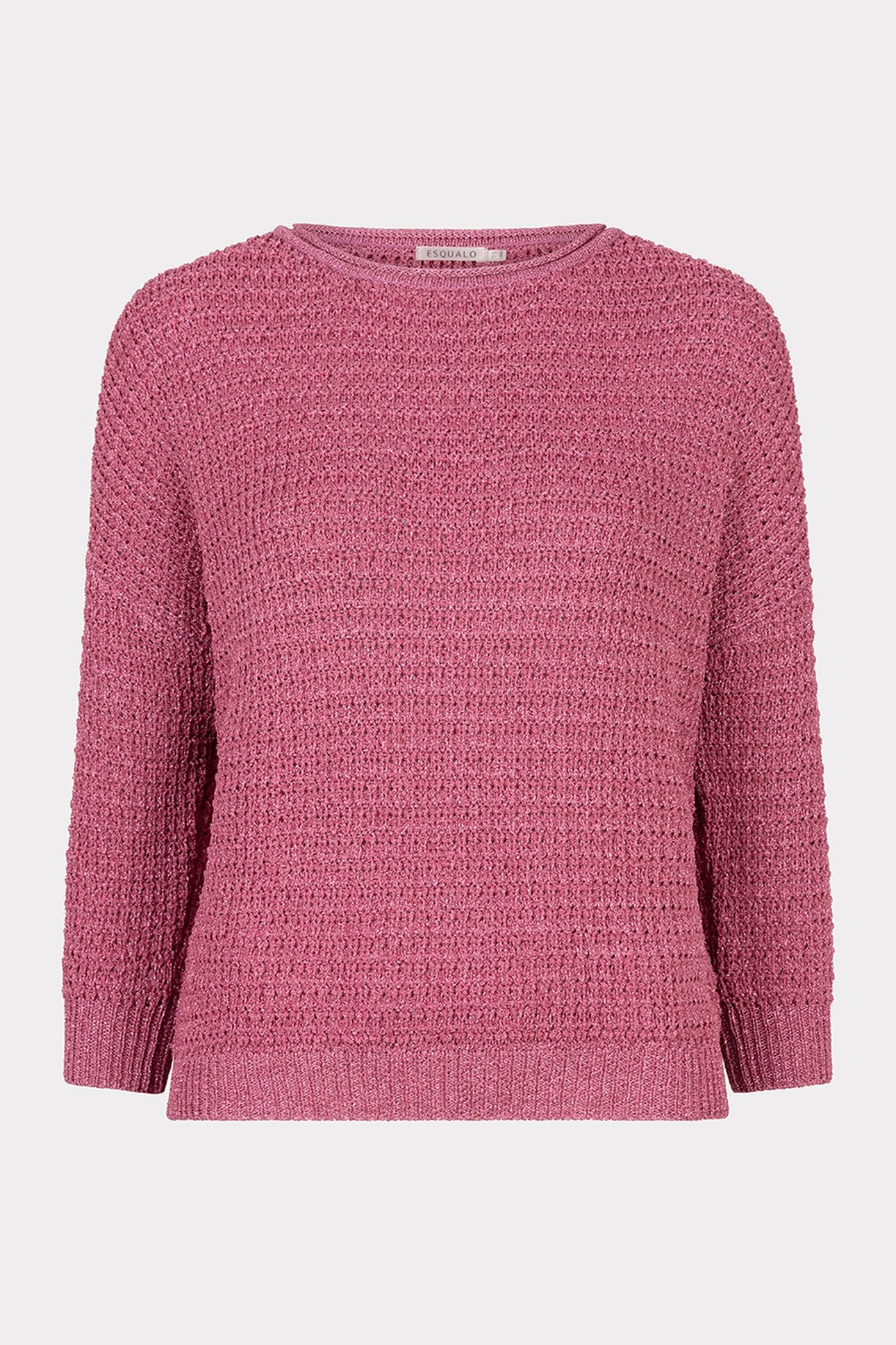 SWEATER OVERSIZED LUREX FRAMBOISE 4