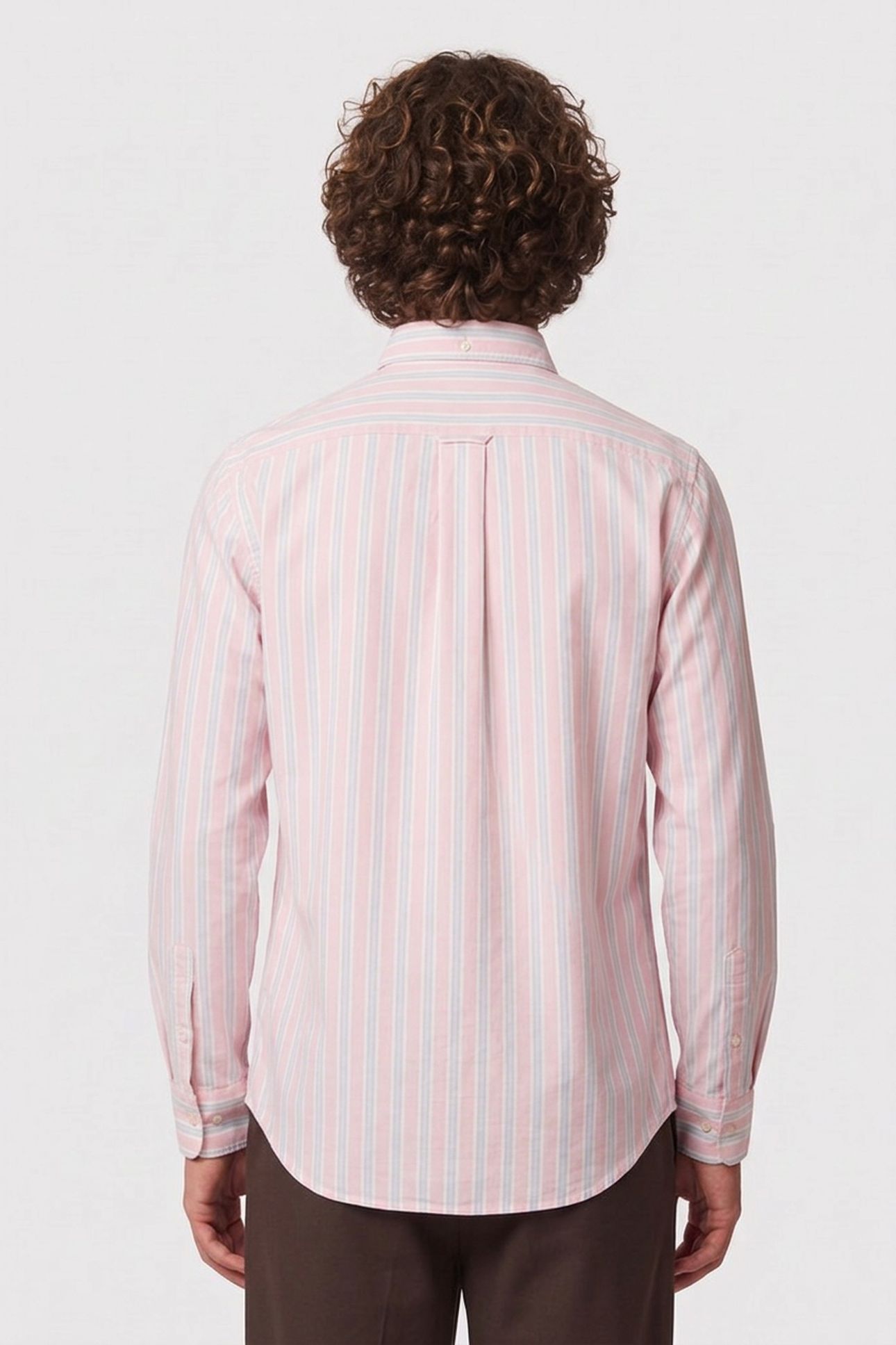 REG ARCHIVE OXFORD STRIPE SHIRT WASHED PINK 2