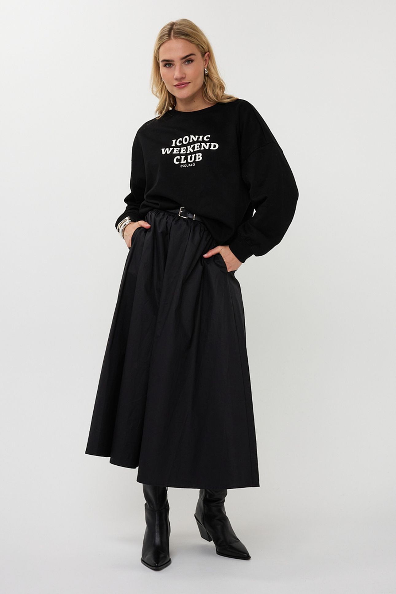 SWEATER "WEEKEND CLUB" BLACK 2