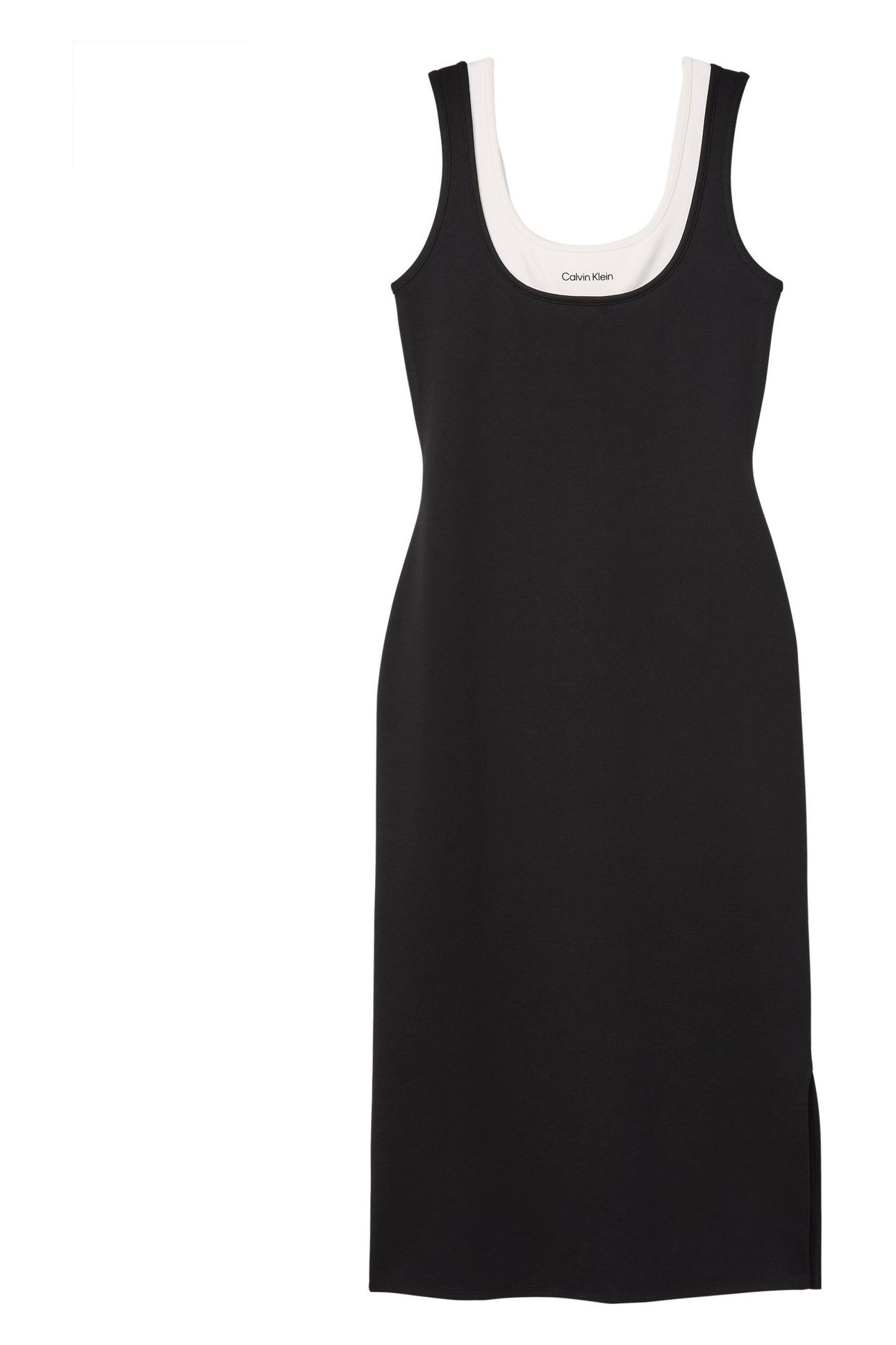 SL INTERLOCK MIDI DRESS BLACK 3