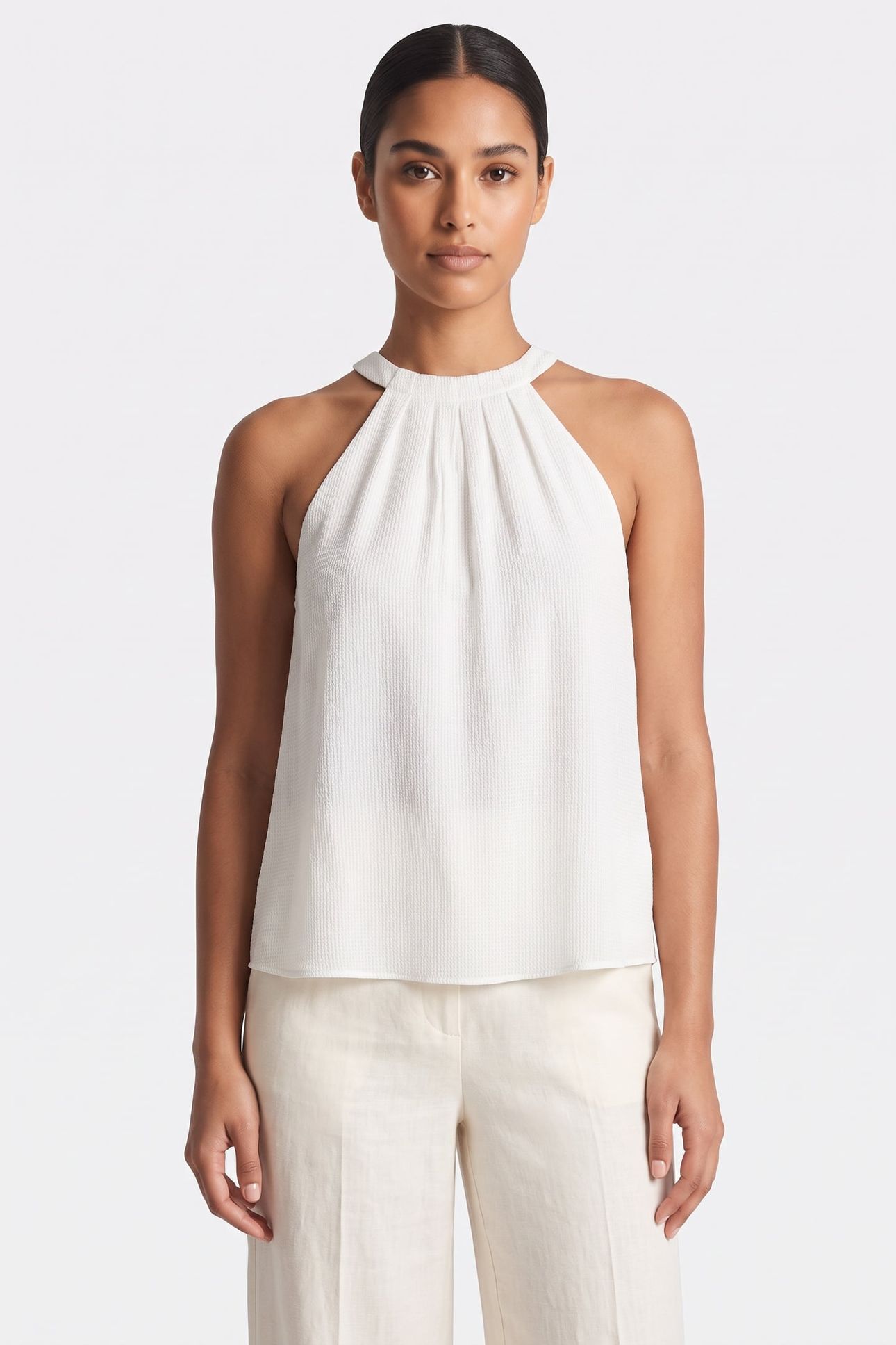 RIBEIRA HALTERNECK TOP WHITE 1