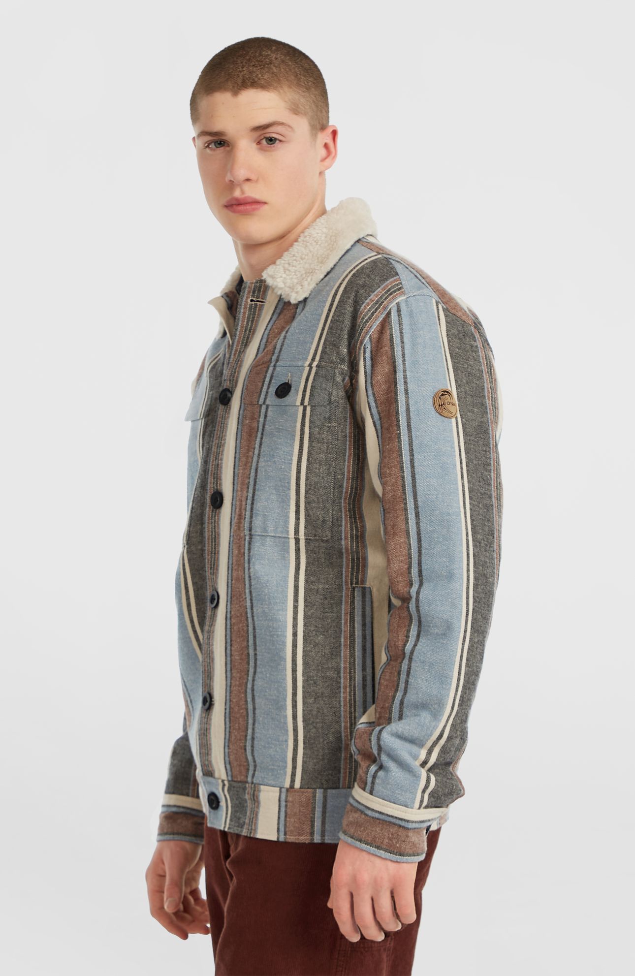 O'RIGINALS FLEECE LINED JACKET BLUE VINTAGE O'NEILL STRIPE 6