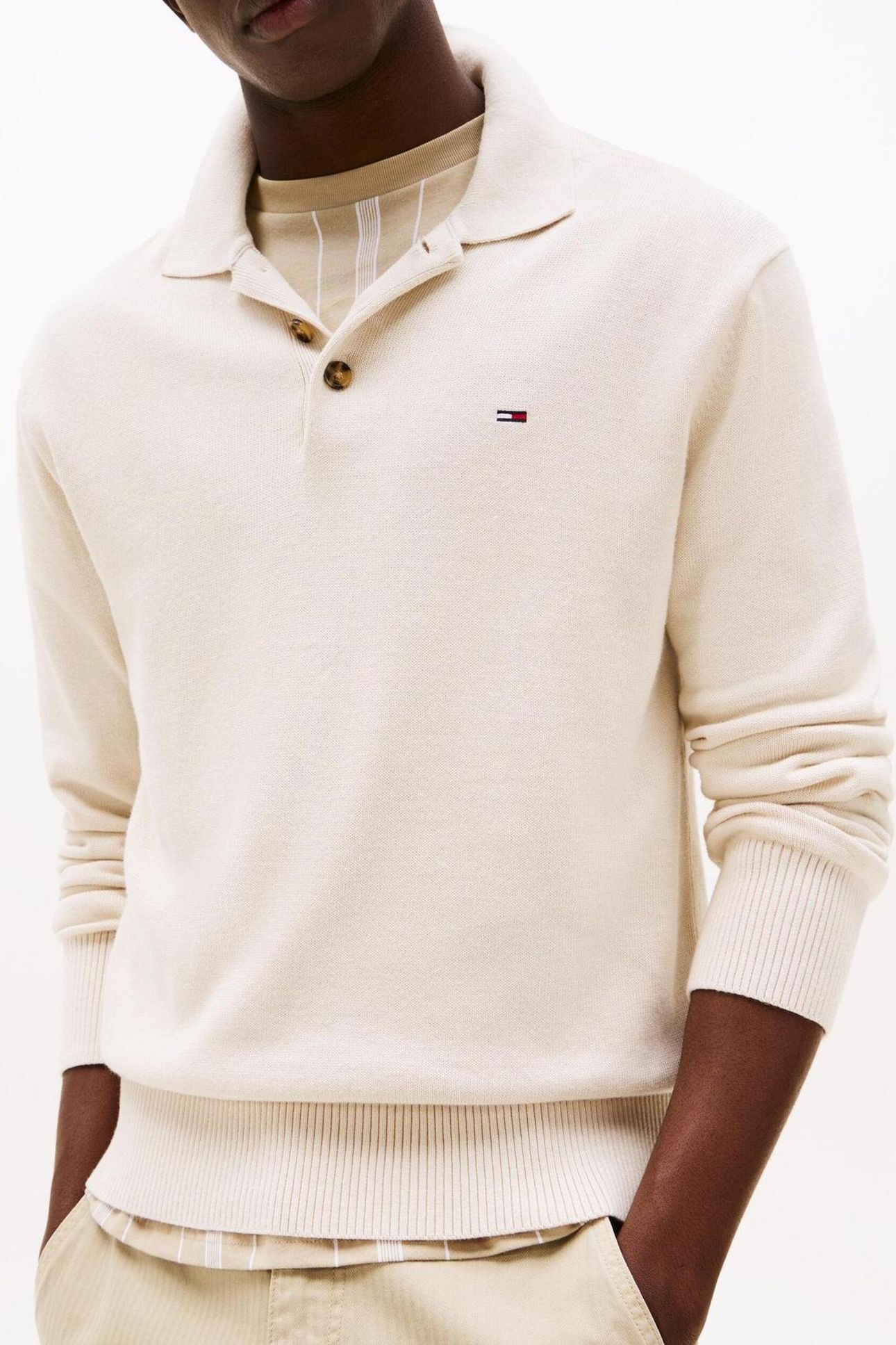 TJM SLIM ESSENTIAL SWEATER DESERT SAND DUNE 8