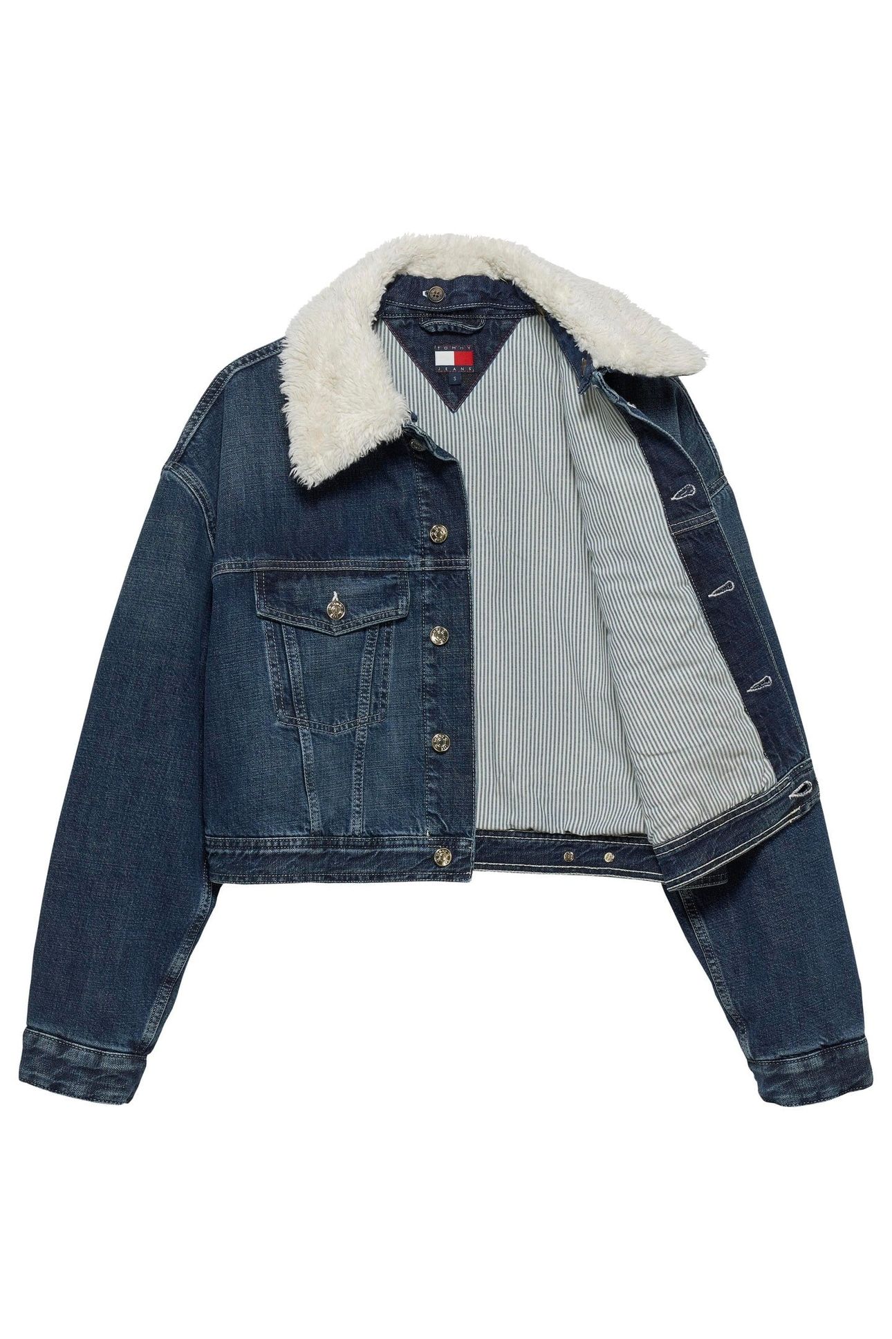 TG PADDED TRUCKER JACKET TINTED DENIM 2