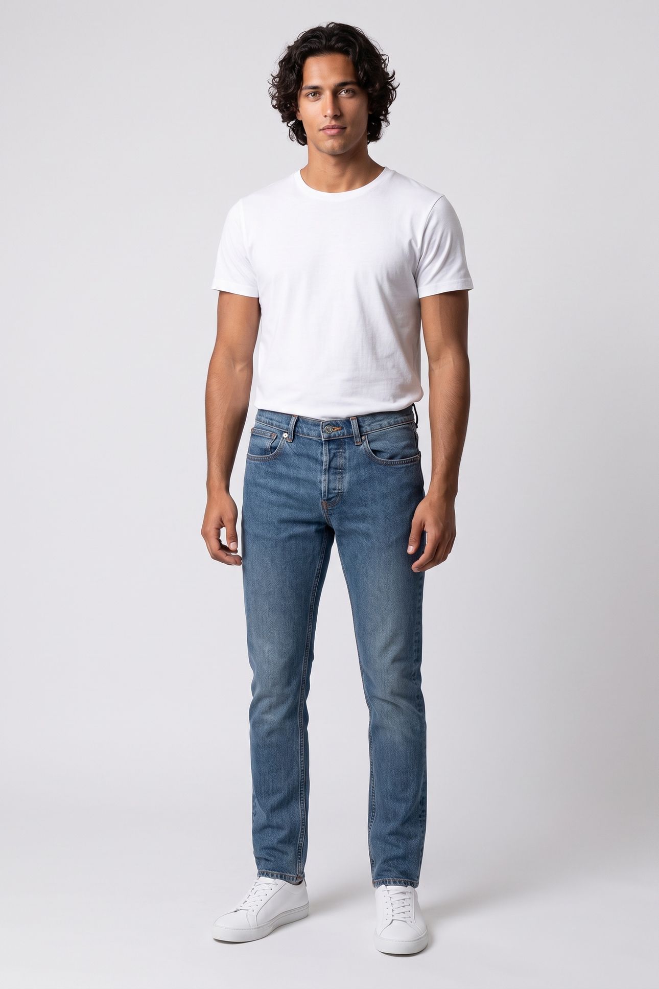 UNISEX SMALL STANDARD WASHED INDIGO 3