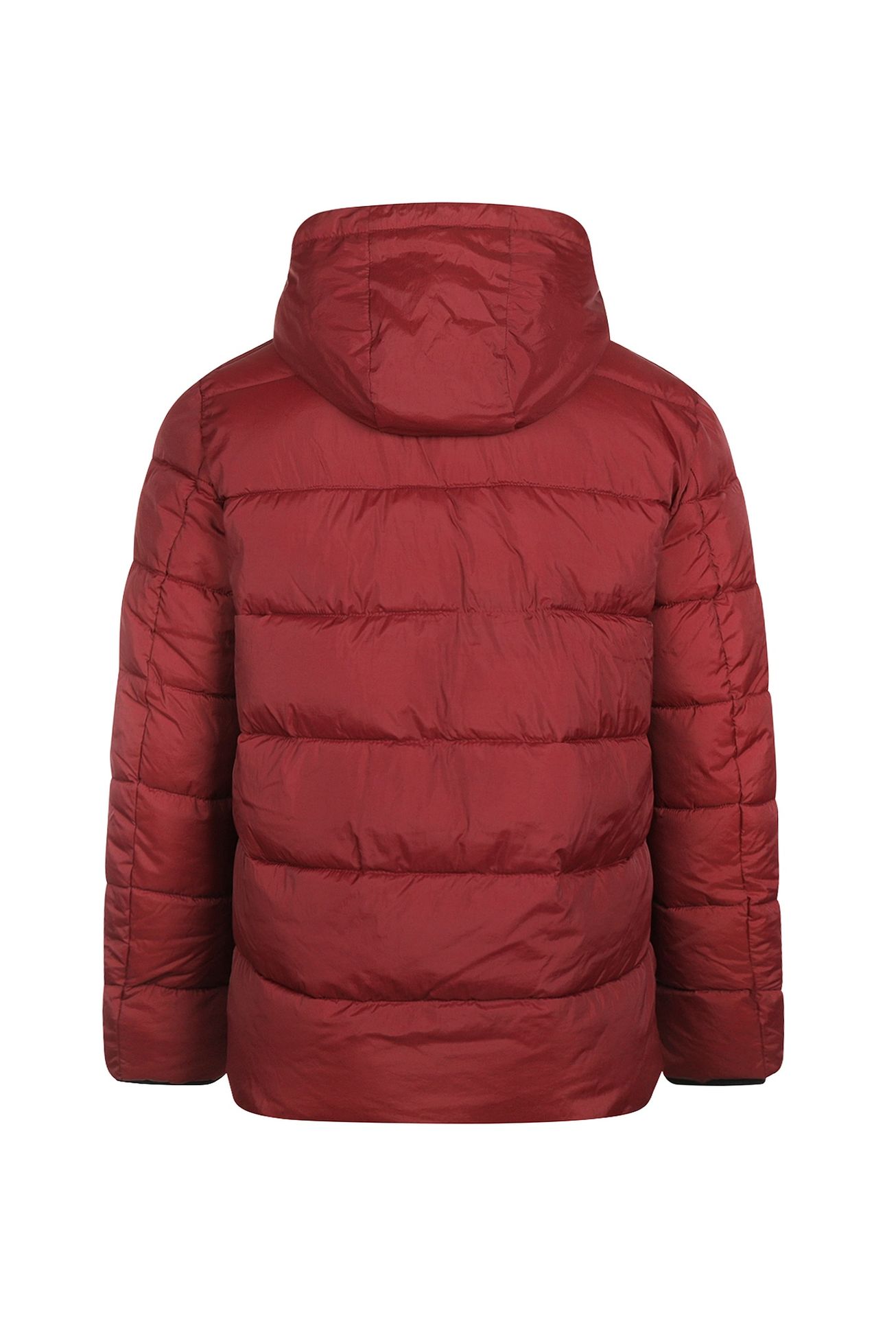 HOODED BOMBER JACKET BURGUNDY 4